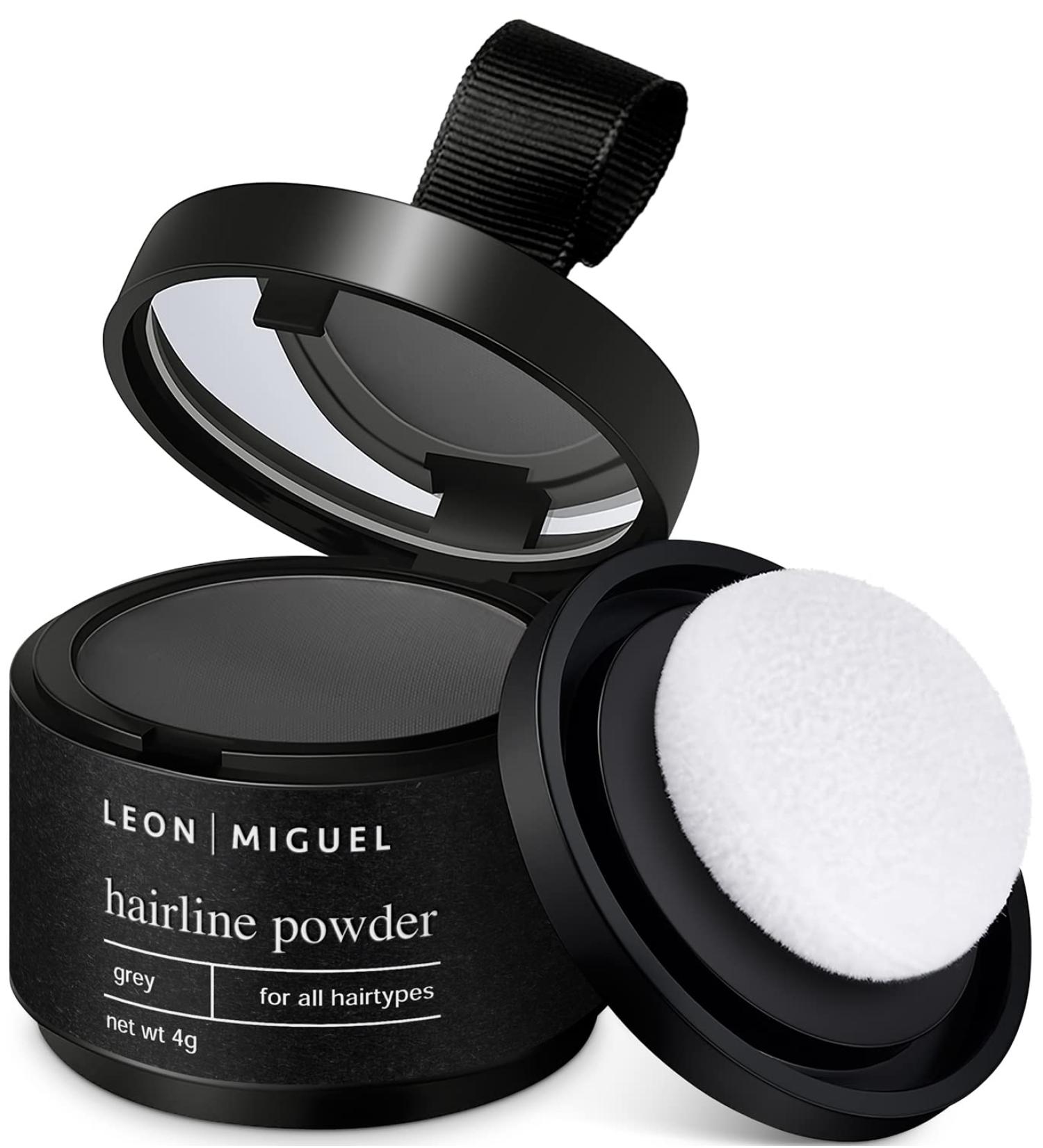 Leon Miguel Approach Powder - Waterproof Hair Concealer for Men & Women | Invisible Hair Makeup - 4G | Gray - Buy Internationally - Buy Online on GoSupps.com