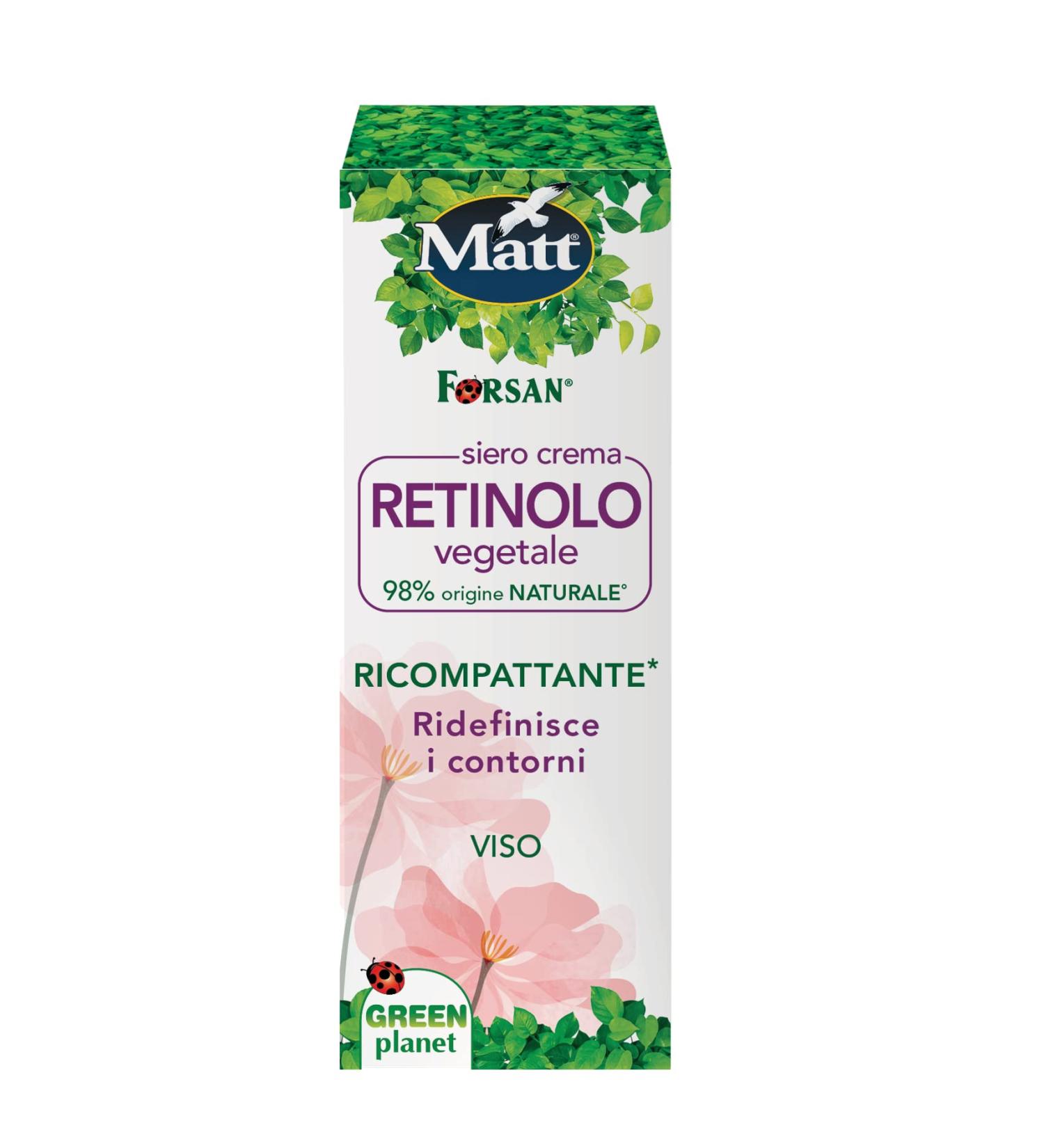 Matt Matt Plant Retinol Cream Serum Recompacting Facial Serum Redefines Facial Contours and Improves Skin Elasticity and Tone Suitable for Normal and Sensitive Skin 30ml