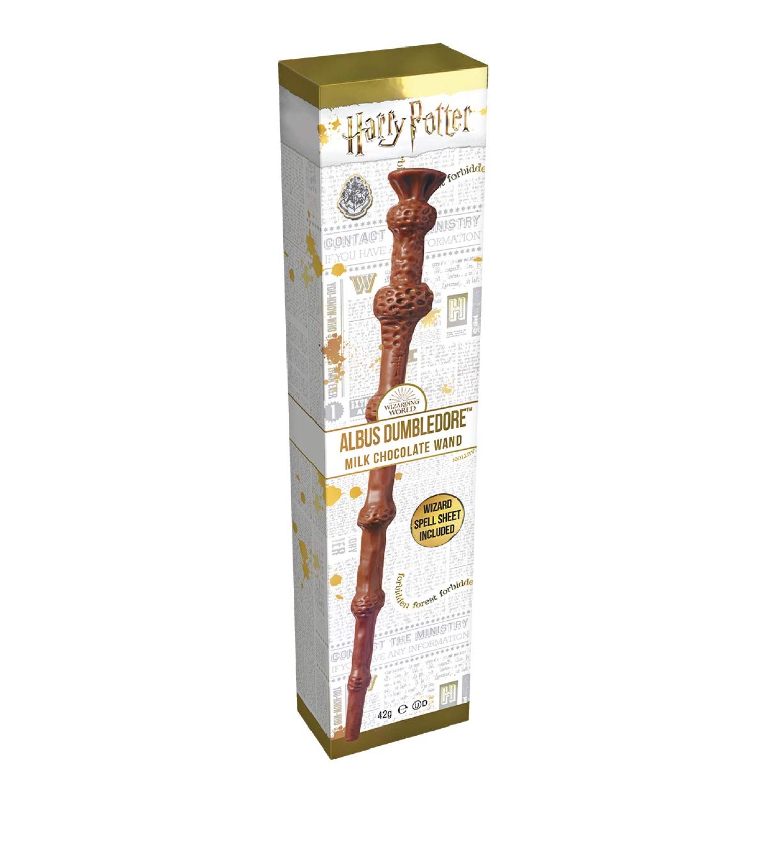 Jelly Belly The Wizarding World of Harry Potter - Milk Chocolate Wand Albus Dumbledore and Wizard Spell Leaf