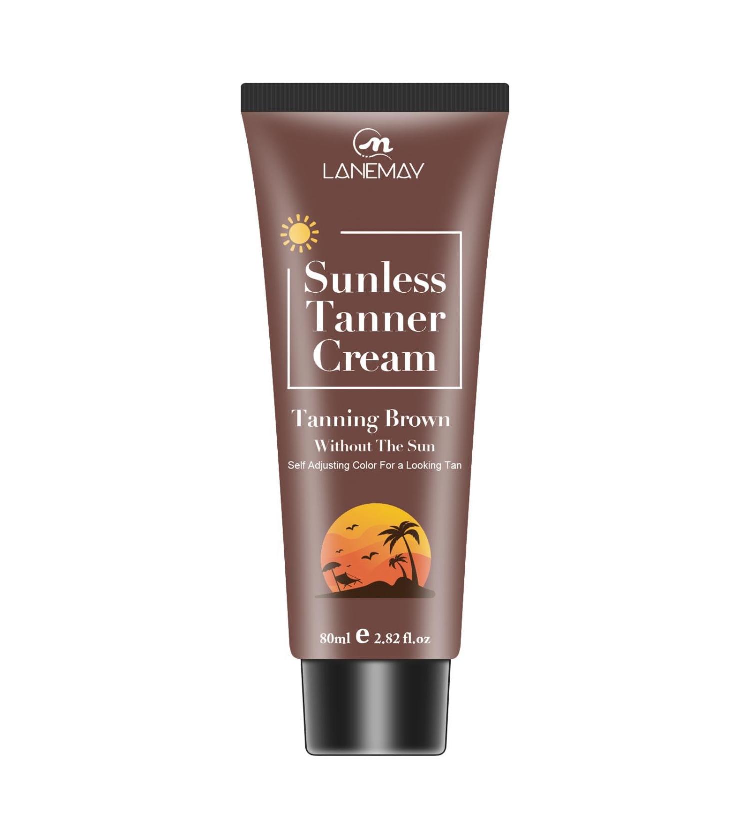 Sunless Self Tanner Cream Sunless Tanning Lotion Tanning Cream Black Cream Self Tanning Cream for Natural-Looking Tanning- Sun-free Body Sun Tanning - Nourishing Moisturized - Buy Online on GoSupps.com
