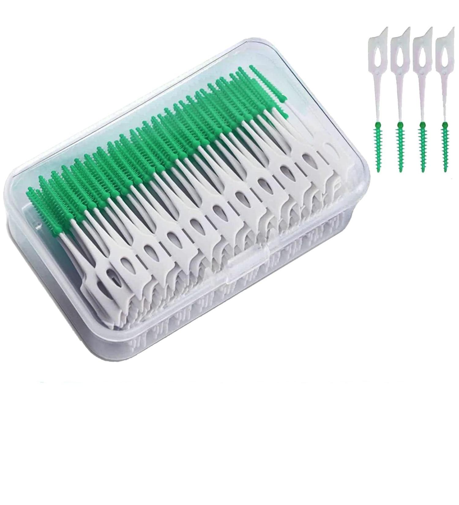 Soft Silicone Interdental Brush - Adaptive Dual-House Dental Floss Stick for Effortless Cleaning | International Shipping Available - Buy Online on GoSupps.com
