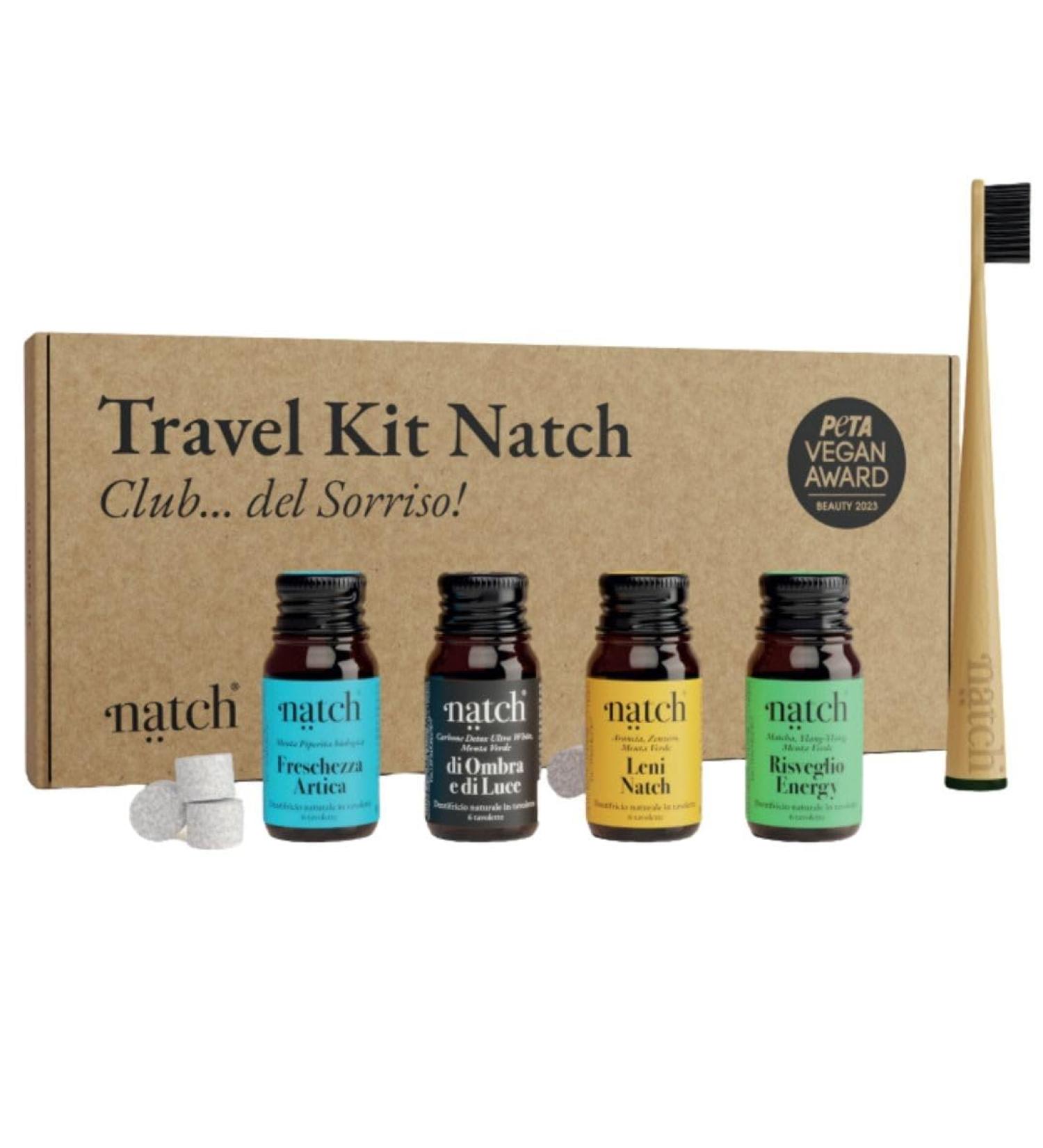 Natch Travel Kit Travel 4 Mini Teethers in Tray + 1 Brush
