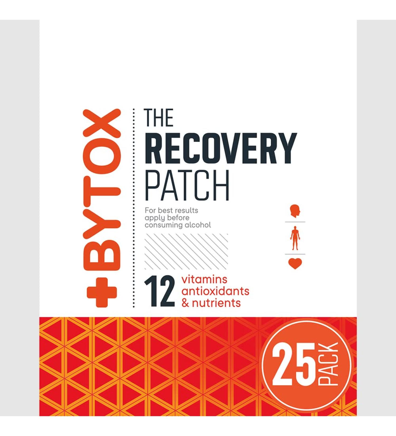 Bytox Recovery Patch 25 Pack - Hangover Relief Patches for Fast Recovery - Buy Online on GoSupps.com