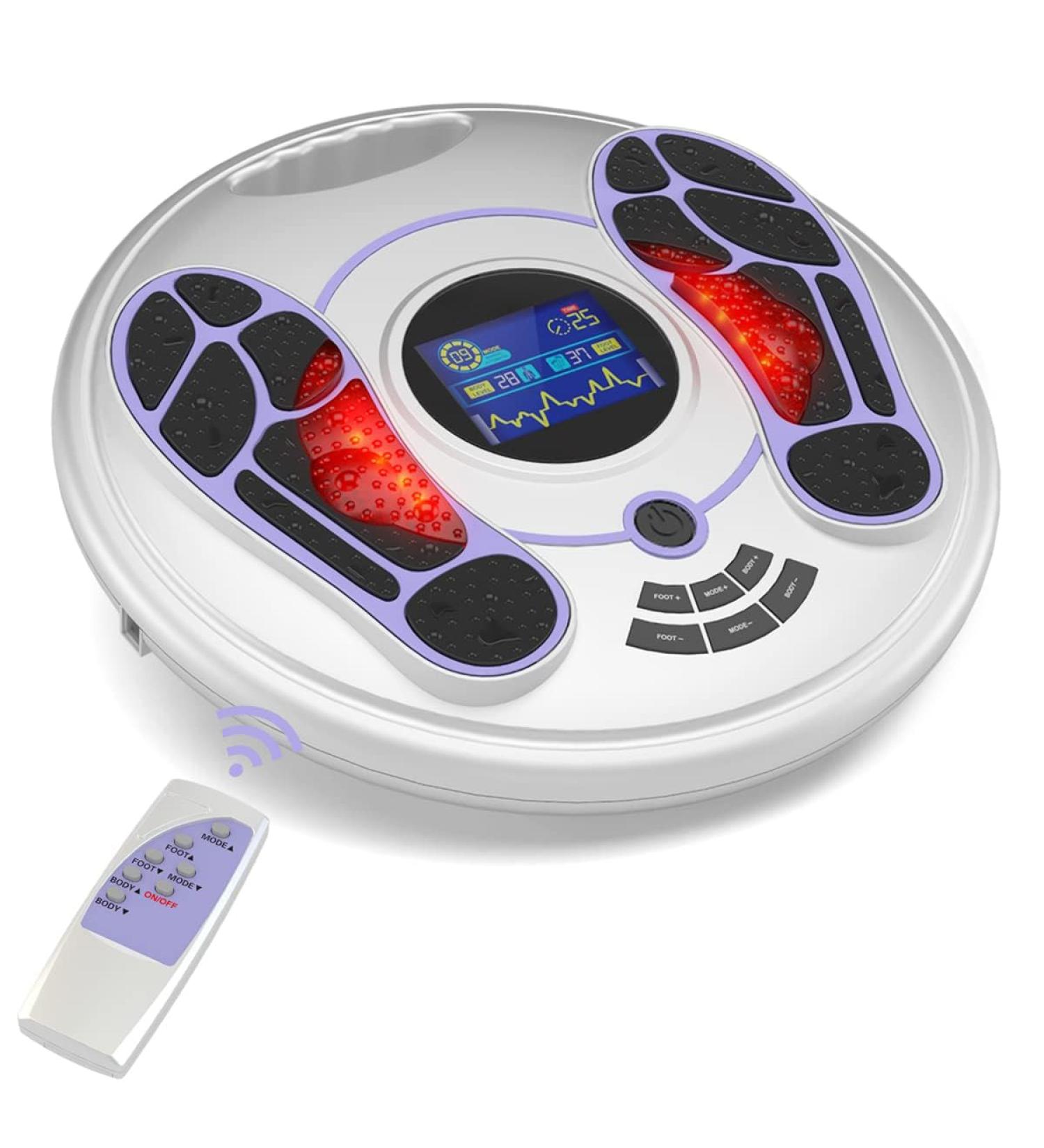 Medic Blood Circulation Stimulator - EMS Foot Massager for Improved Blood Flow Leg Relaxation & Neuropathy Relief | Silver Violet - Buy Online on GoSupps.com