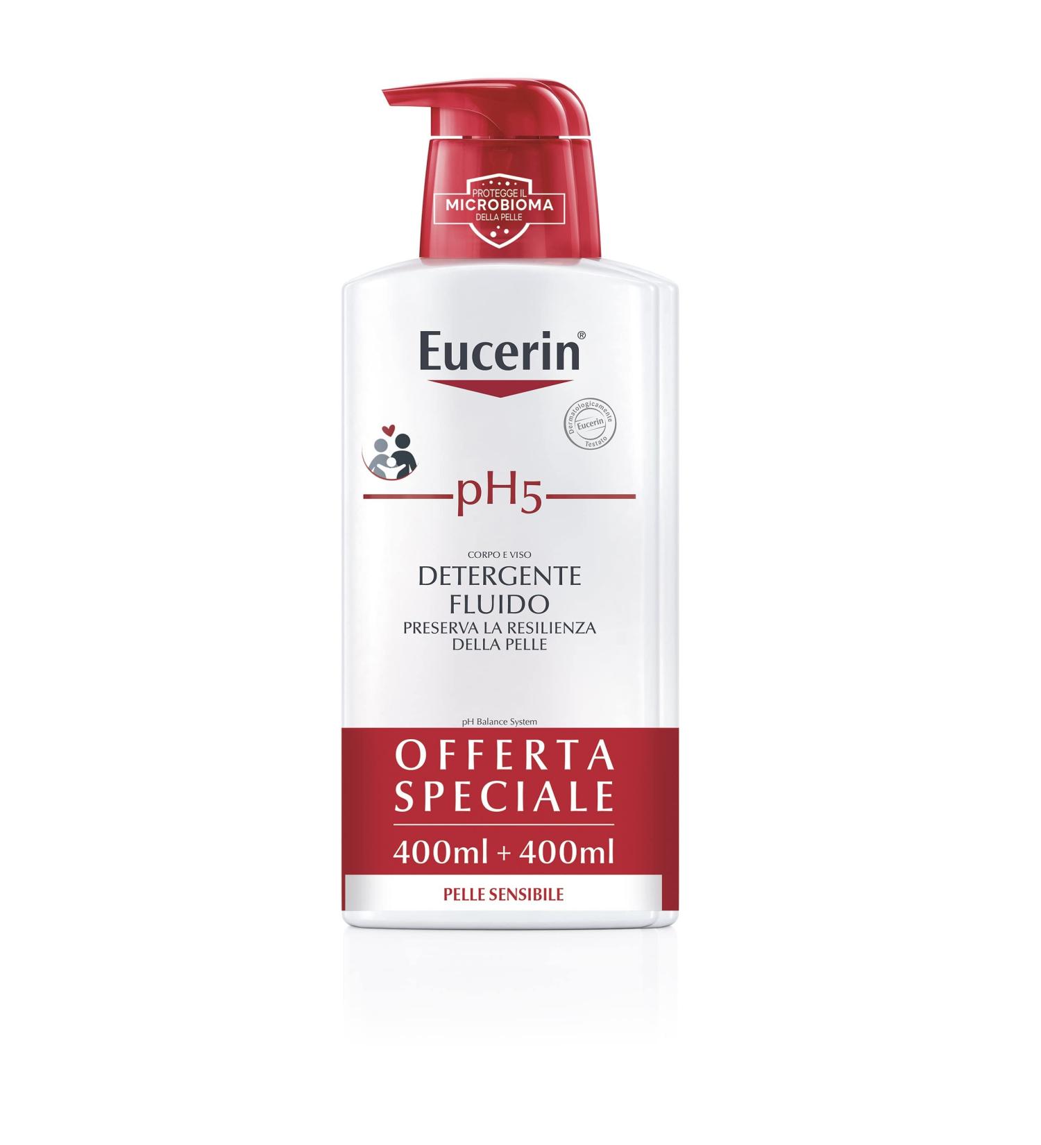 Beiersdorf Eucerin Ph5 Fluid Detergent 2 x 400ml