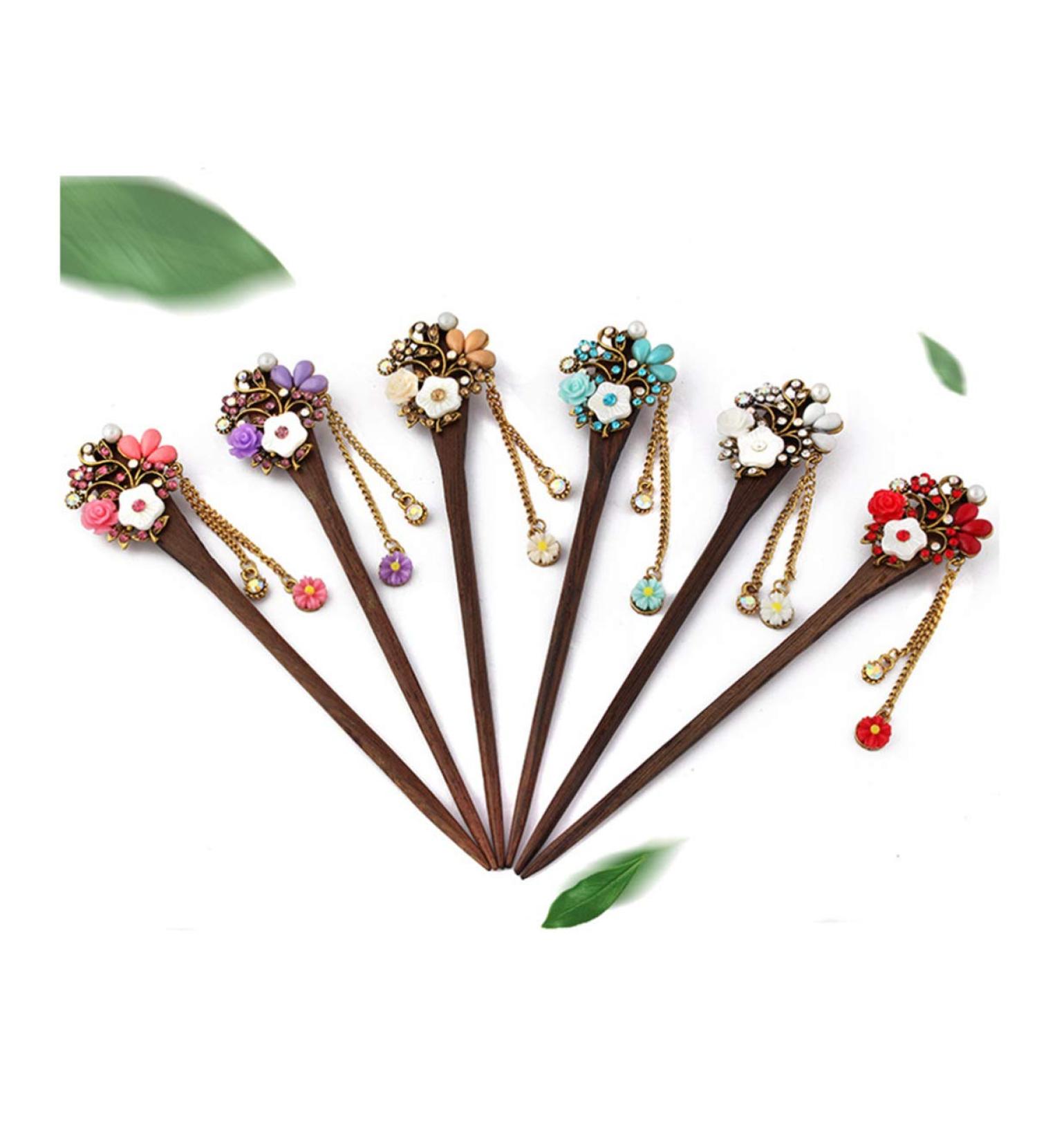 minkissy Vintage Hair Stick Vintage Hair Clips Wedding Hair Accessories Blue Hair Clip Prom Hair Pieces Hair Bun Stick Picks Hair Chopsticks Traditional Hair Stick Retro Hair Stick - Buy Online on GoSupps.com