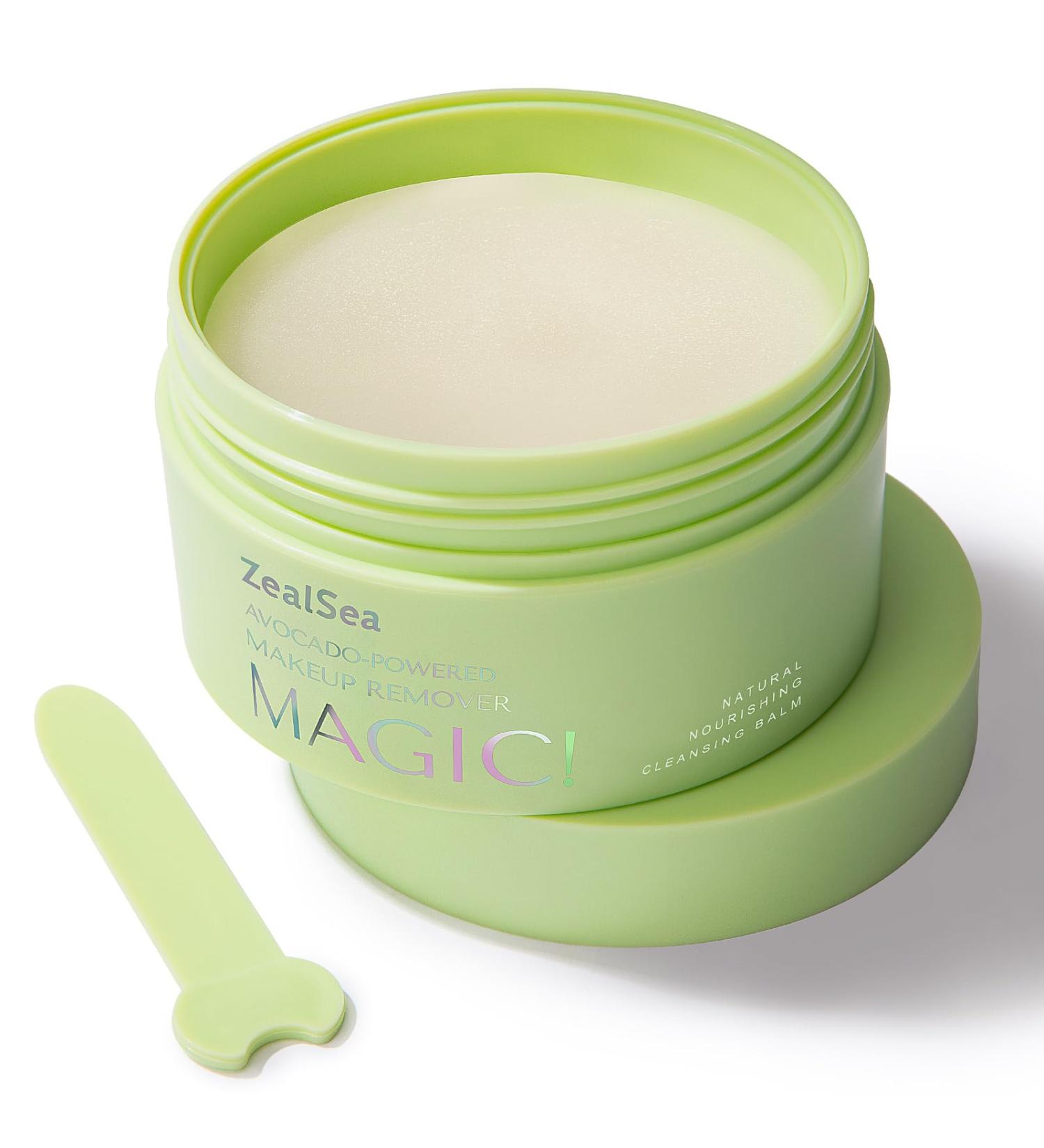 ZealSea Makeup Remover Cleansing Balm - Deep Cleaning Natural Facial Cleanser | Gentle Melting Balm for Eye Lip & Face - 3.5 Oz - Buy Online on GoSupps.com