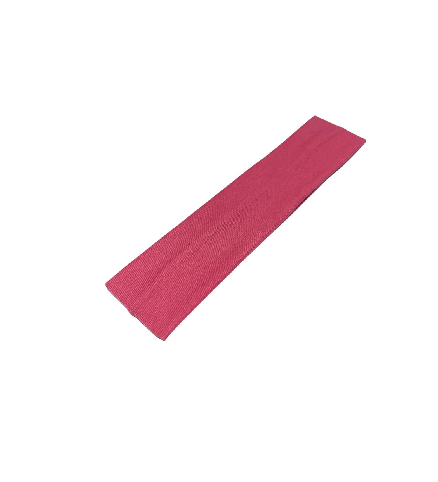 WESTEND CHOICE 5cm Wide Headbands Plain Stretchy Kylie Head Band Bandeau Unisex Headbands for Women & men Soft Hair Band Gym Exercise Yoga Headband (Fuchsia)