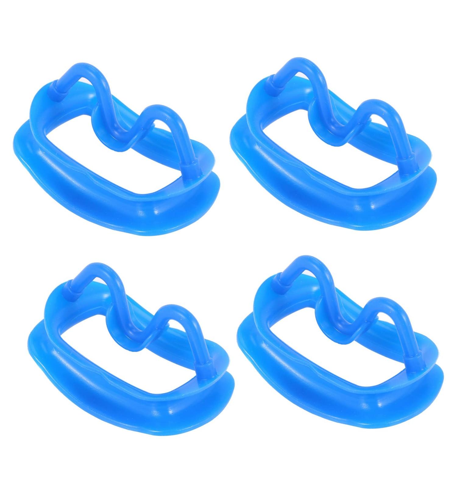 GROCKSTR Blue Dental Retraction Kit - 4 Soft Silicone Intraoral Jaw Retractors for Dental Procedures - Buy Online on GoSupps.com