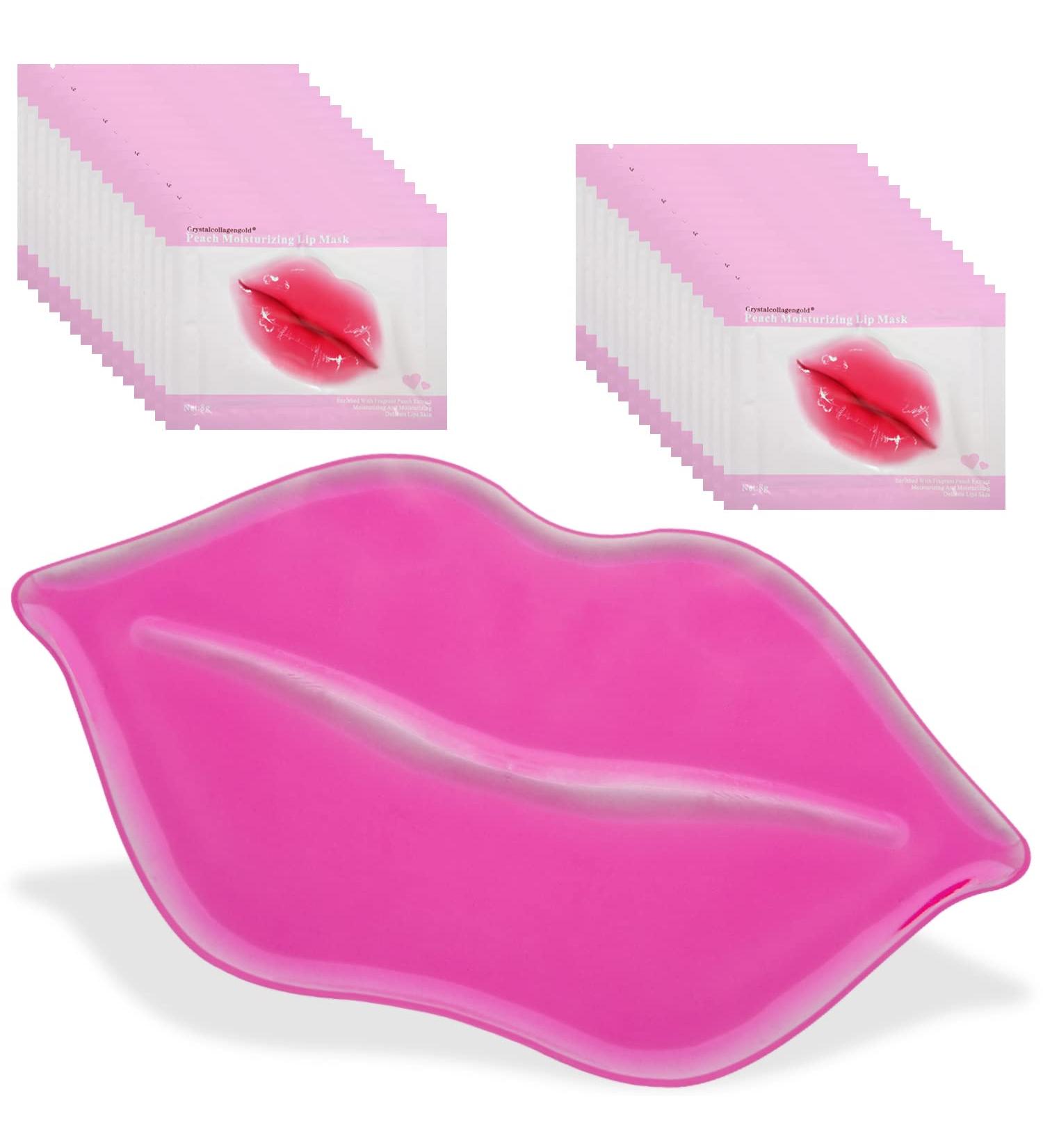 24K Collagen Lip Mask - Hydrating, Anti-Aging, and Plumping Formula for Men and Women | Nielies 30 Pairs Lip Mask - Buy Online on GoSupps.com
