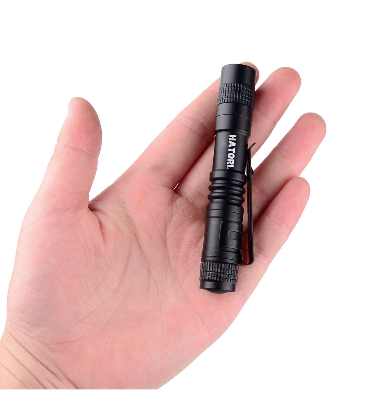 HATORI LED Mini Flashlight - Bright Handheld Pocket Tactical Pen Light for Camping & Emergencies - High Lumens, Compact Design - 1 Pack (3.55 Inch) - Buy Online on GoSupps.com
