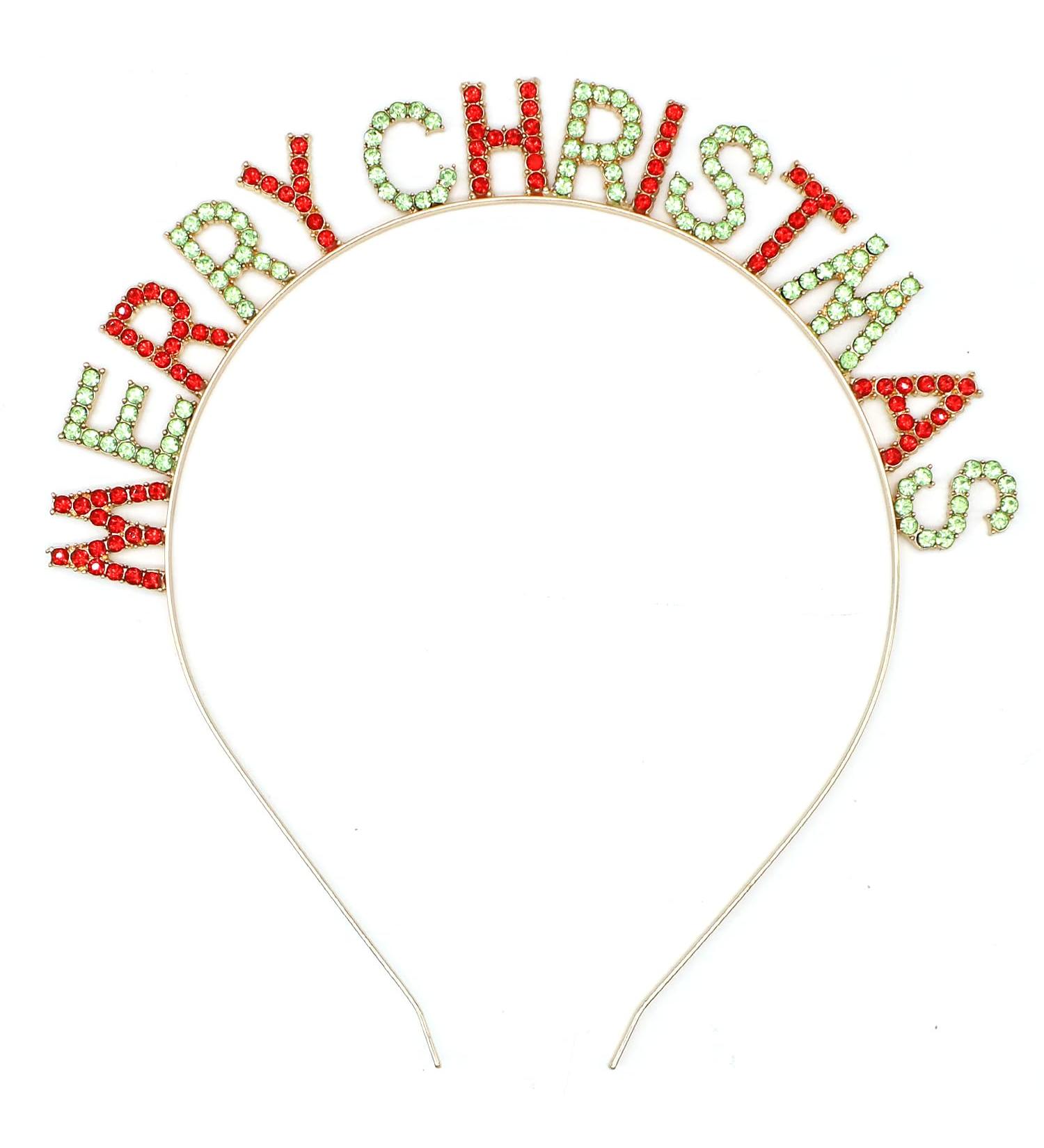 ALLY-MAGIC Christmas Rhinestone Headbands Merry Christmas Headband Xmas Hair Hoops Shinny Crystal Merry Christmas Crown Xmas Gifts for Girls Christmas Headpiece Christmas Party Supplies Y9HLSDFG - Buy Online on GoSupps.com