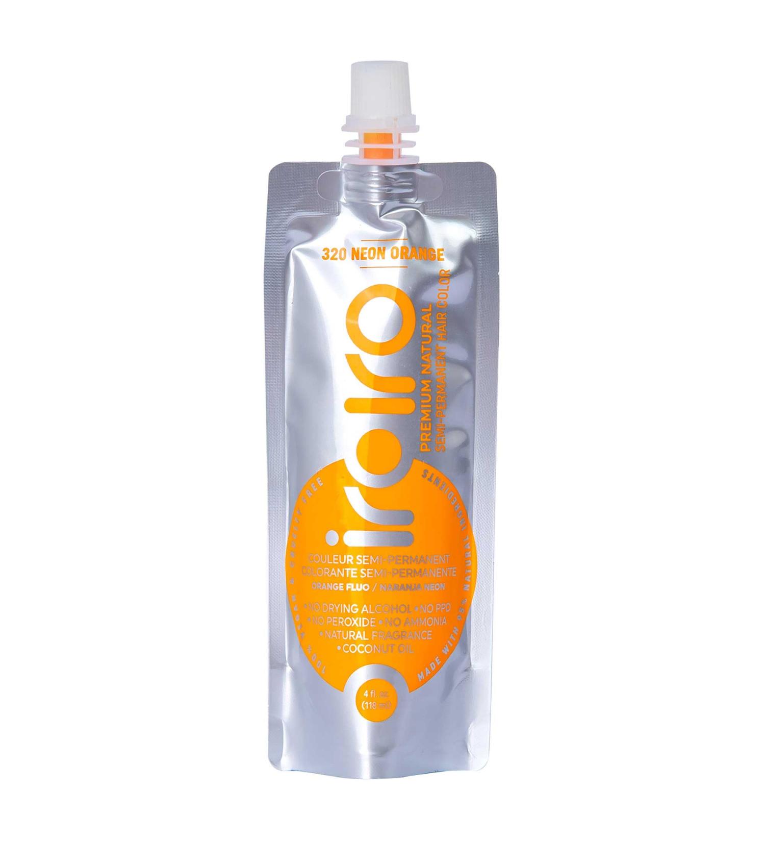 IROIRO Premium Neon Orange Semi-Permanent Hair Color 4oz - Natural & Vibrant International Shipping Available - Buy Online on GoSupps.com