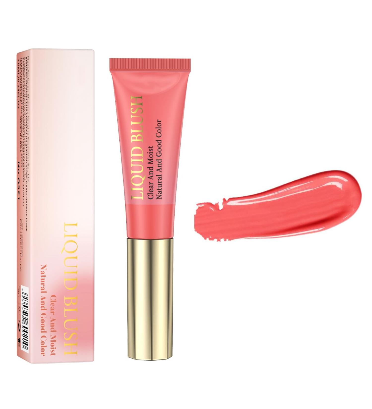 PICKX Pink Powder Blusher Liquid Beauty Stick Soft and Durable Shiny Velvet Texture Easy to Mix Soft Powder Blusher Makeup Durable and Soft Natural Dew (02# One Size) 02# 1 g (Pack of 1) - Buy Online on GoSupps.com