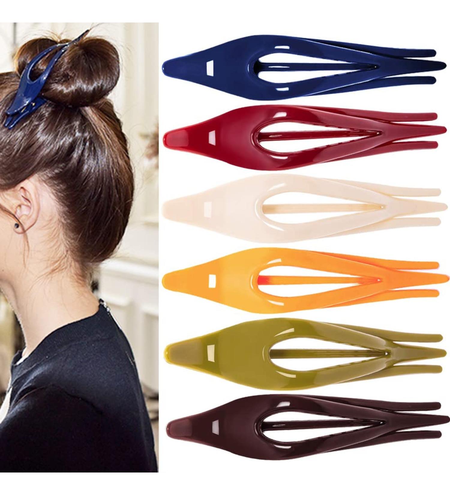 Sewooo 6-Piece Plastic Hair Clip Set | French Combi Clamps & Hairdresser Clips for All Hair Types - International Shipping Available - Buy Online on GoSupps.com