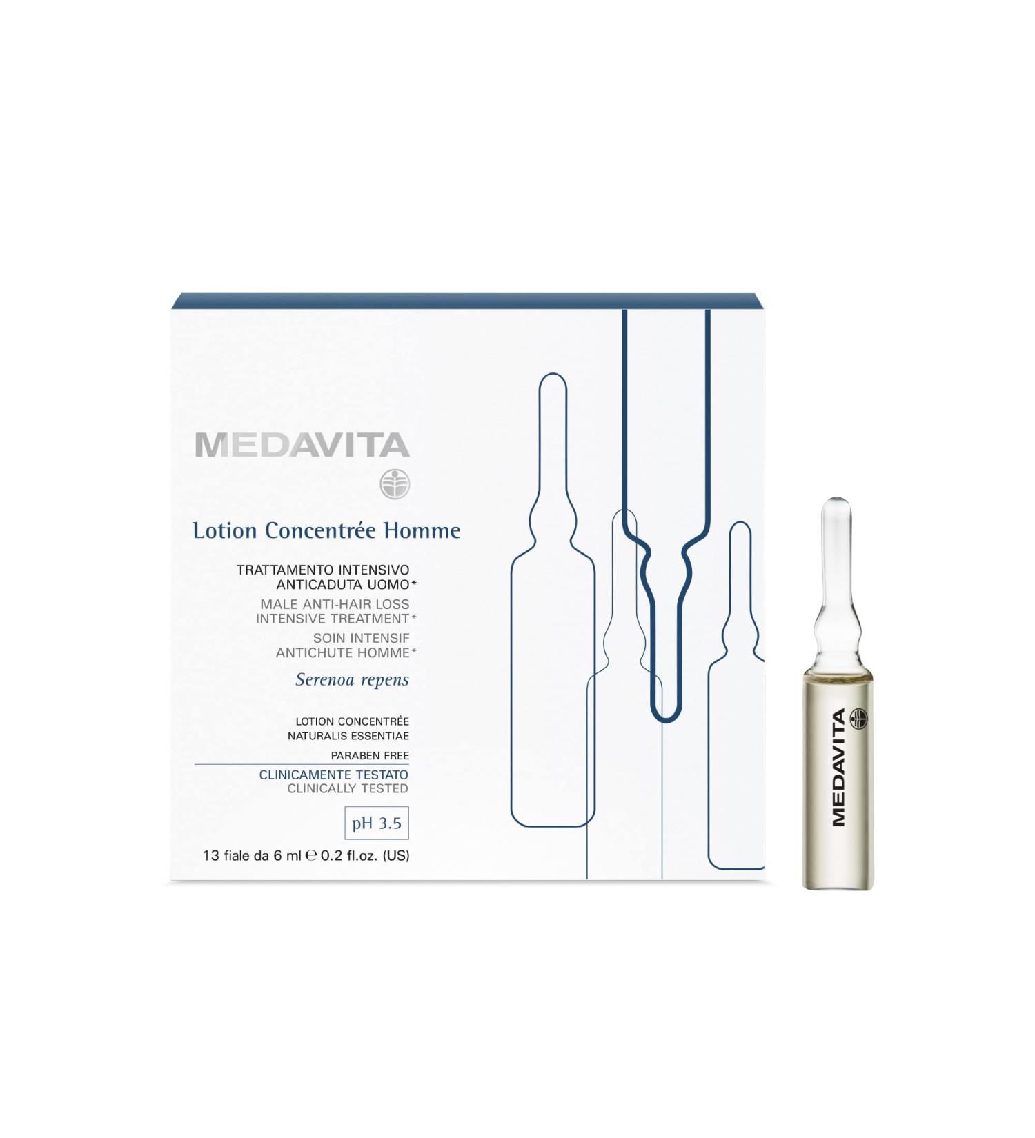 Medavita Men's Care Lotion Concentr e - Anti Hair Loss Intensive Treatment 6 ml | Shop Internationally - Buy Online on GoSupps.com