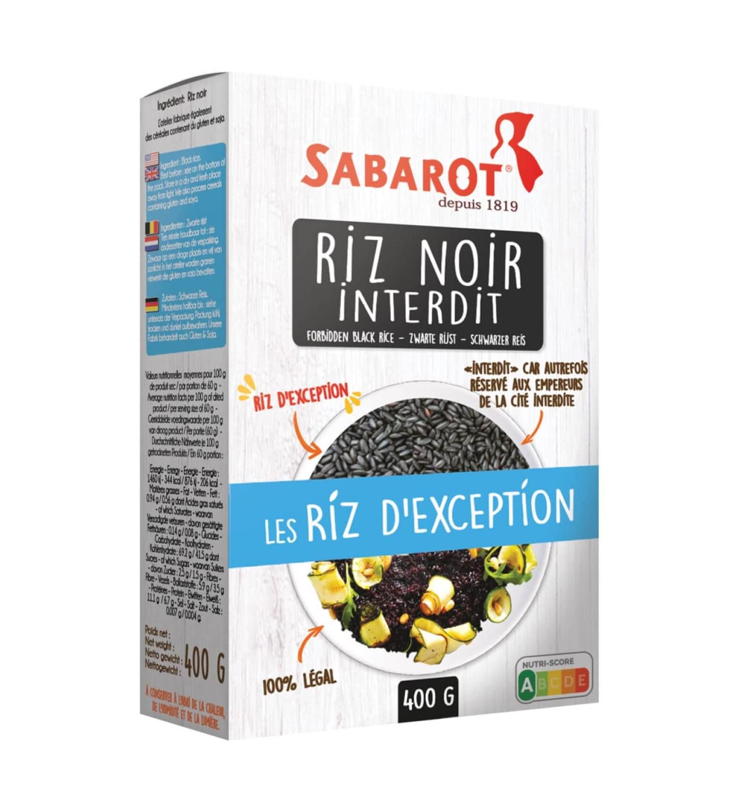 Sabarot - Forbidden black rice - 400g case - Buy Online on GoSupps.com