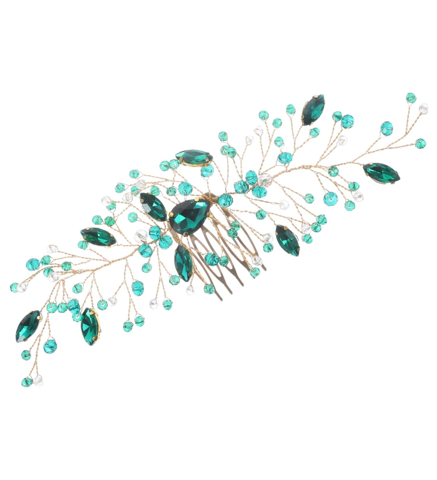 Didiseaon Wedding Headpiece for Bride Aesthetic Hair Accessories Bride Headpiece Bride Hair Accessories Decorative Hair Combs for Women Sturdy Hair Comb Crystal Metal Hair Piece - Buy Online on GoSupps.com
