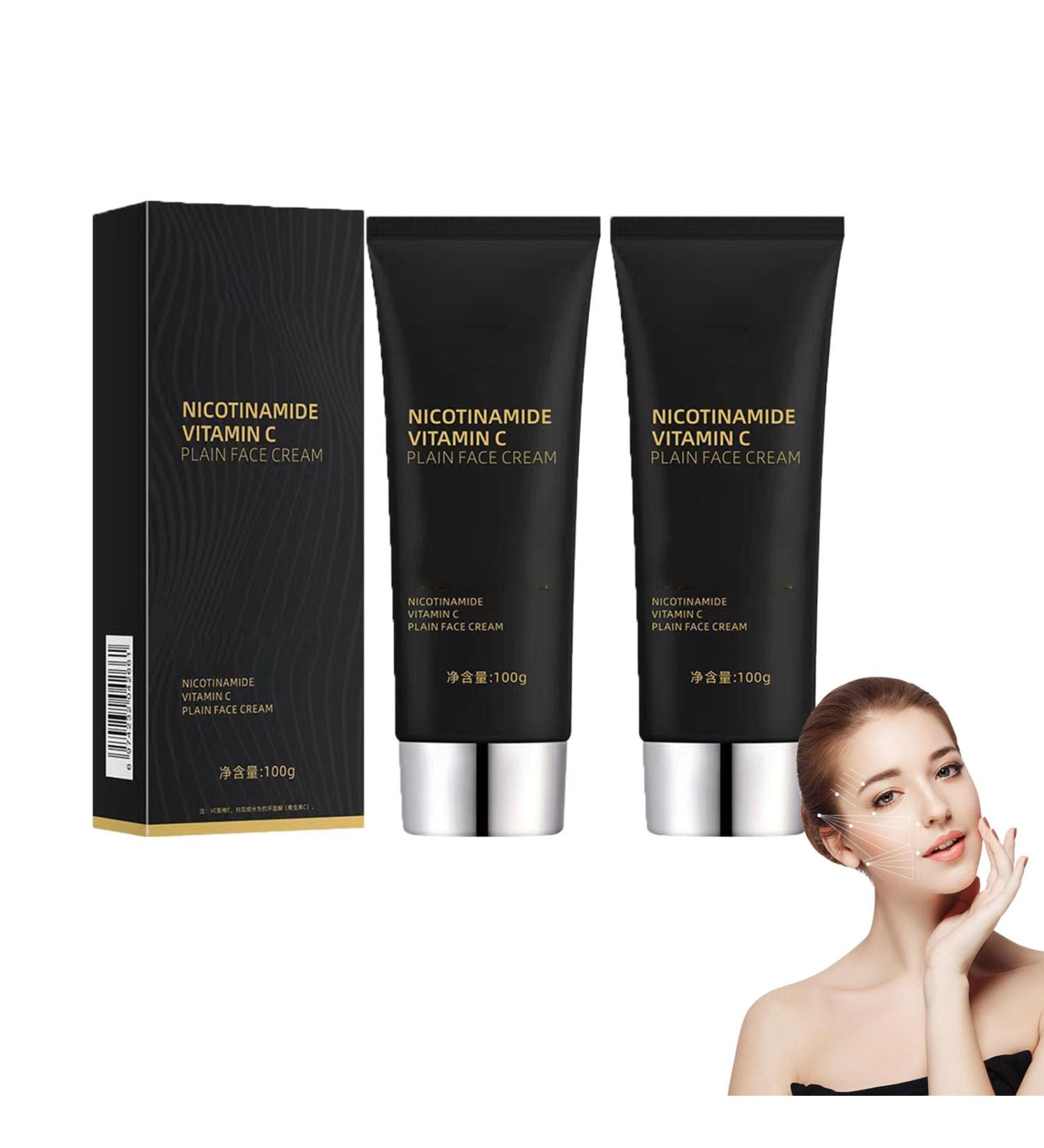 CYCVIZK Niacinamide Vitamin C Black Tube Skin Cream Niacinamide Makeup Cream Multifunctional Vitamin C Smooth Hydrating Niacinamide Makeup Cream (2 PCS) - Buy Online on GoSupps.com