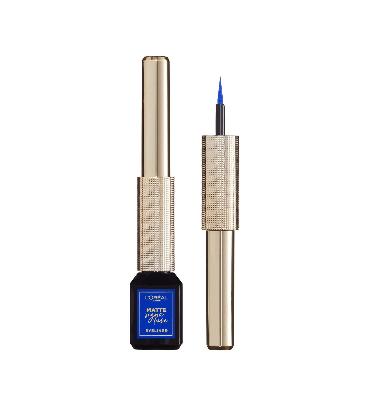 L'Oreal Paris Matte Signature Liquid Eyeliner in Blue - 3 ml (Pack of 1) - Buy Online on GoSupps.com