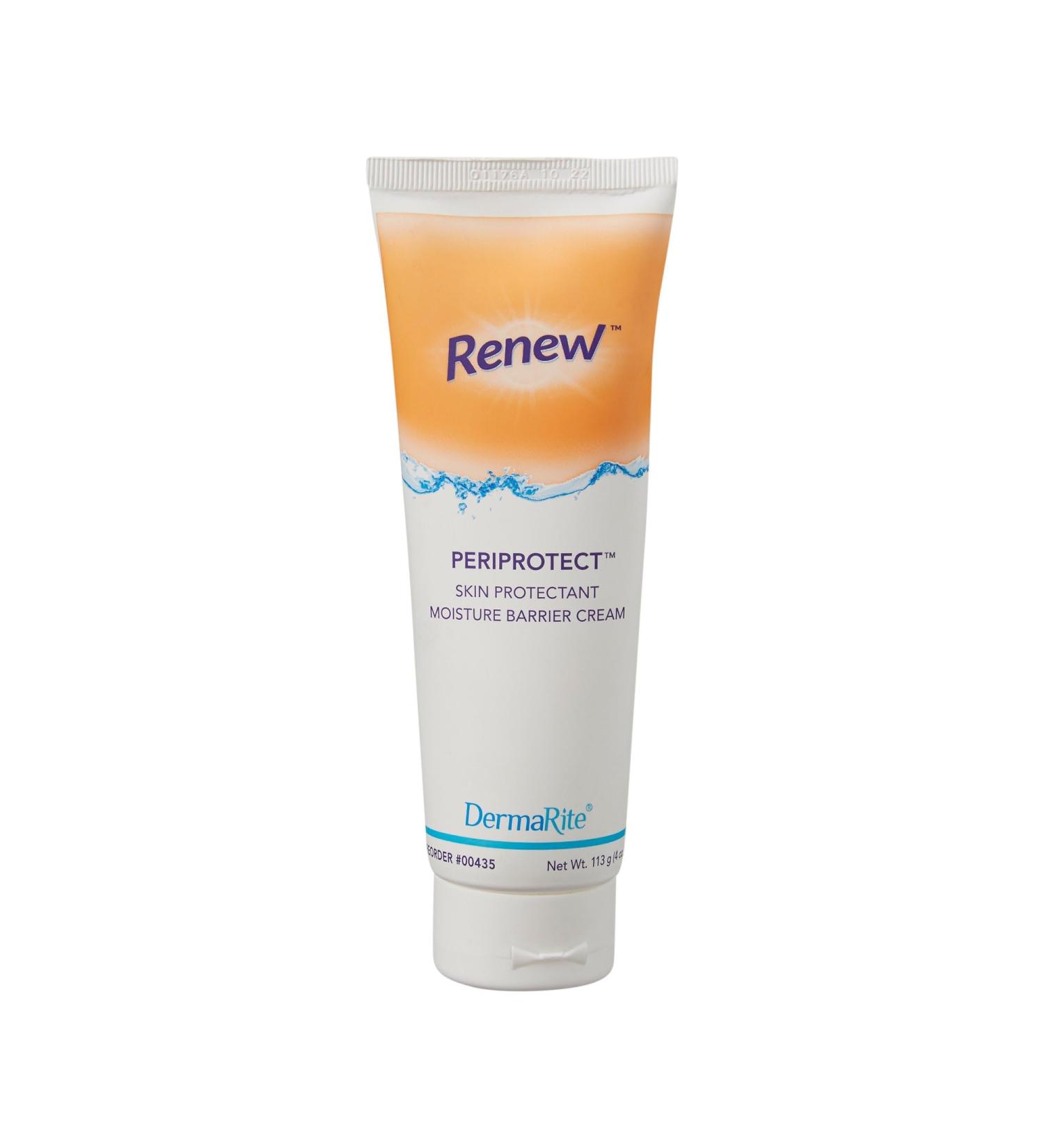 Renew PeriProtect Skin Protectant - 4 Oz Barrier Cream with Zinc Oxide & Aloe Vera for Hydration & Protection - Soothes Delicate Skin - Buy Online on GoSupps.com