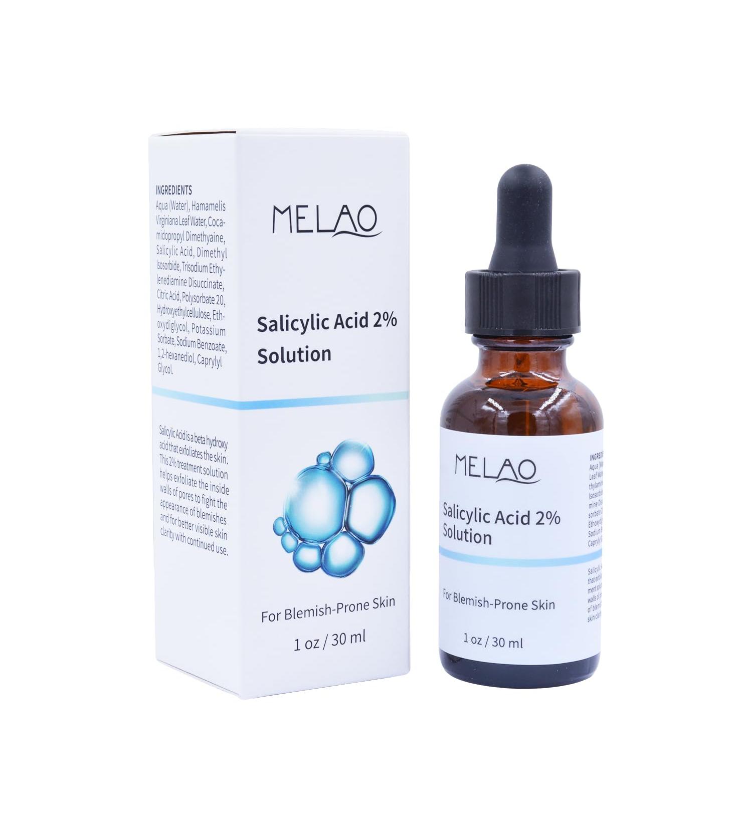 Salicylic Acid Serum 2% Concentrate - Exfoliating Solution For Face - Healing Acne Spot Treatment For Blemish Prone Skin - Professional Skincare - Buy Online on GoSupps.com