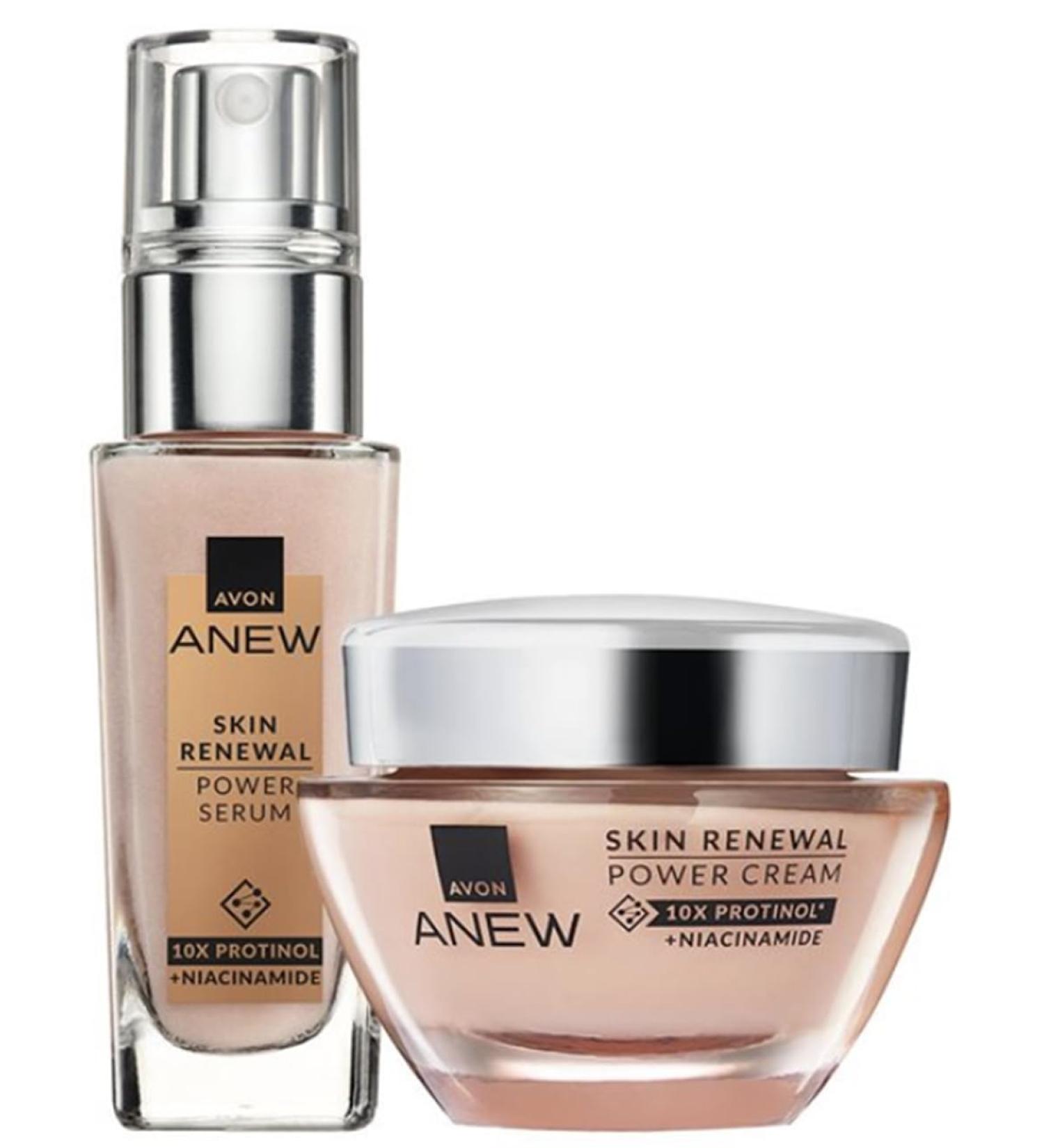 Anew Protinol Power Duo includes Skin Renewal Power Serum 30ml and Skin Renewal Power Cream 50ml - Buy Online on GoSupps.com