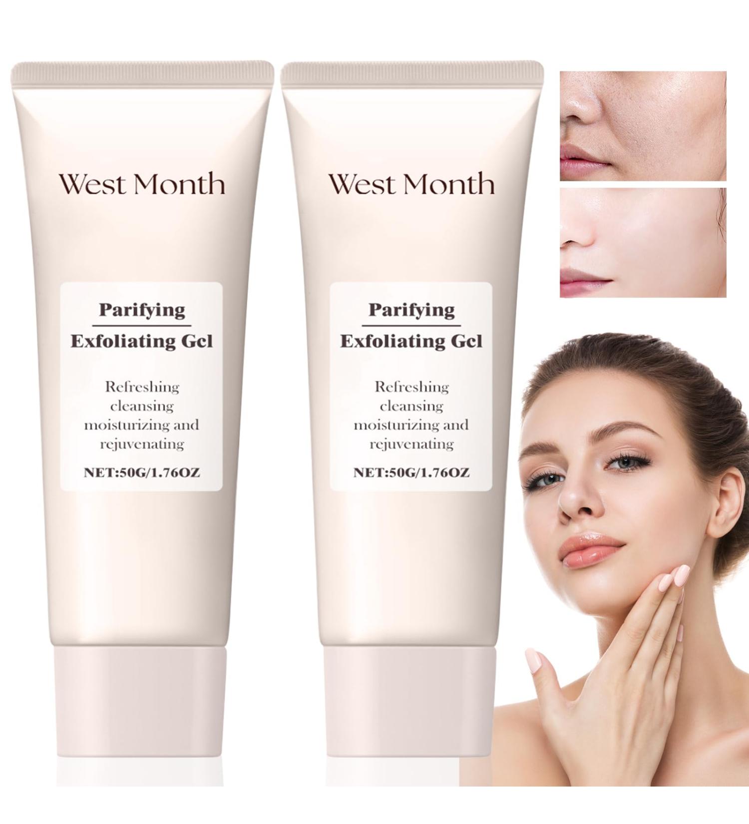 Quarxery Exfoliating Gel Scrub & Peeling Cream - Deep Cleansing & Moisturizing for All Skin Types - 2PC - Buy Online on GoSupps.com