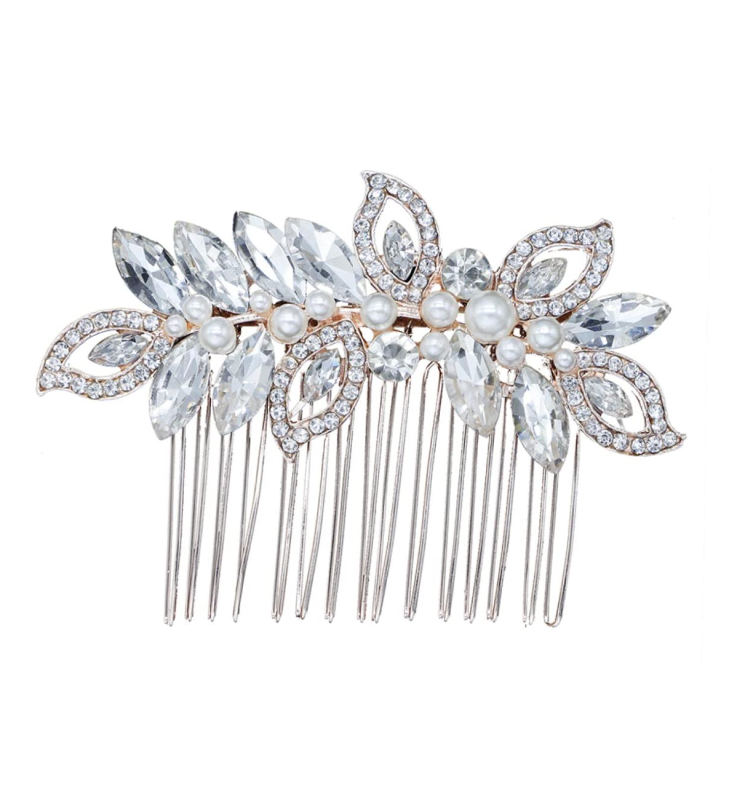 Beaupretty Bridal Hair Comb Accessories combs for rhinestone bridal comb Wedding Comb Bridal Clips bridal headpieces Pearl Bridal Comb flower clips for women accessories bride Comb - Buy Online on GoSupps.com