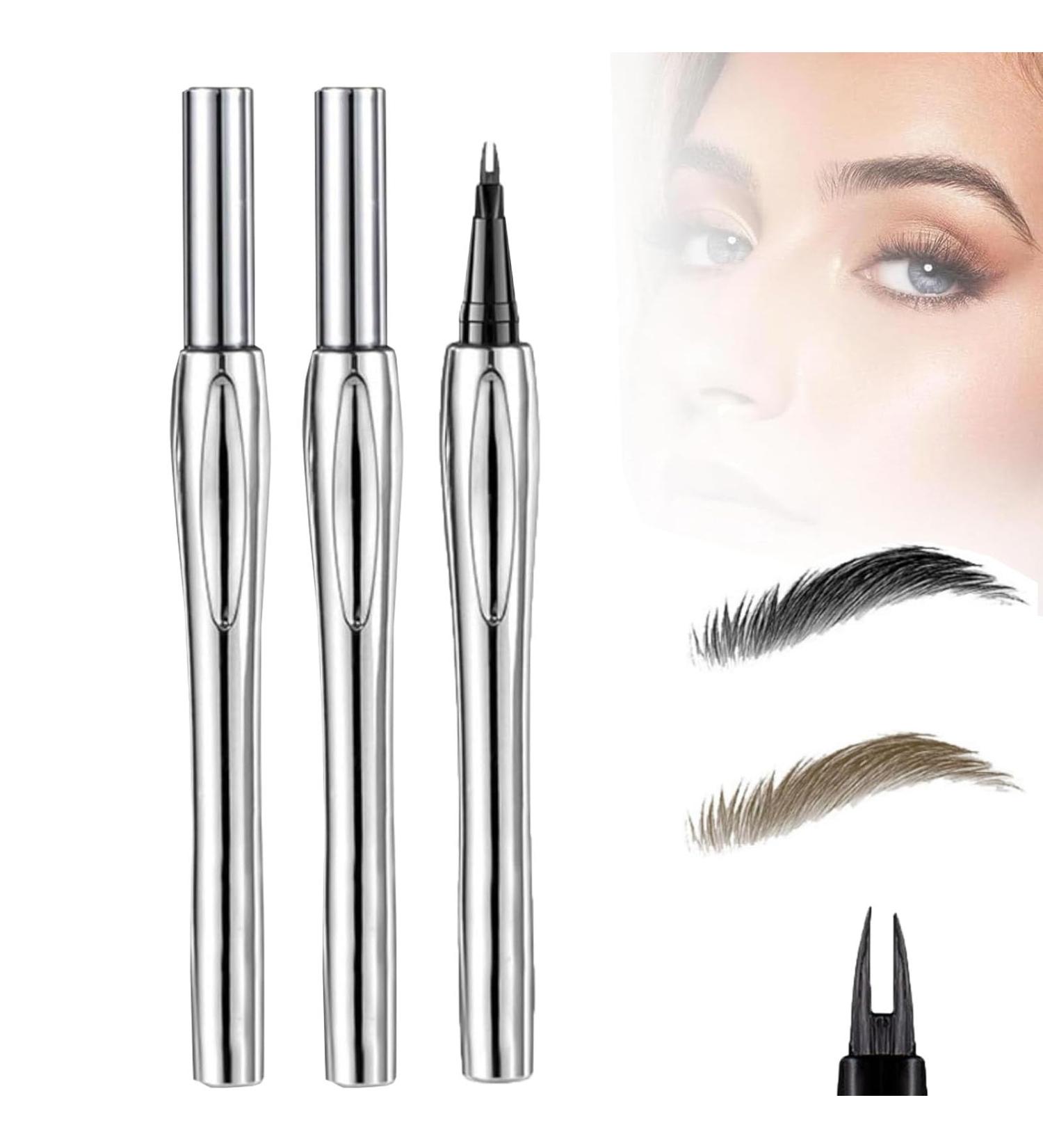 Cooklesa Eyebrow Cooklesa 2024 Upgraded Natural Waterproof Eyebrow Pen with Microfine Tip Two-Pronged Eyebrow Pencil 3D Long-Lasting Natural Waterproof Microblading Eyebrow Pen Makeup (2pcs) - Buy Online on GoSupps.com
