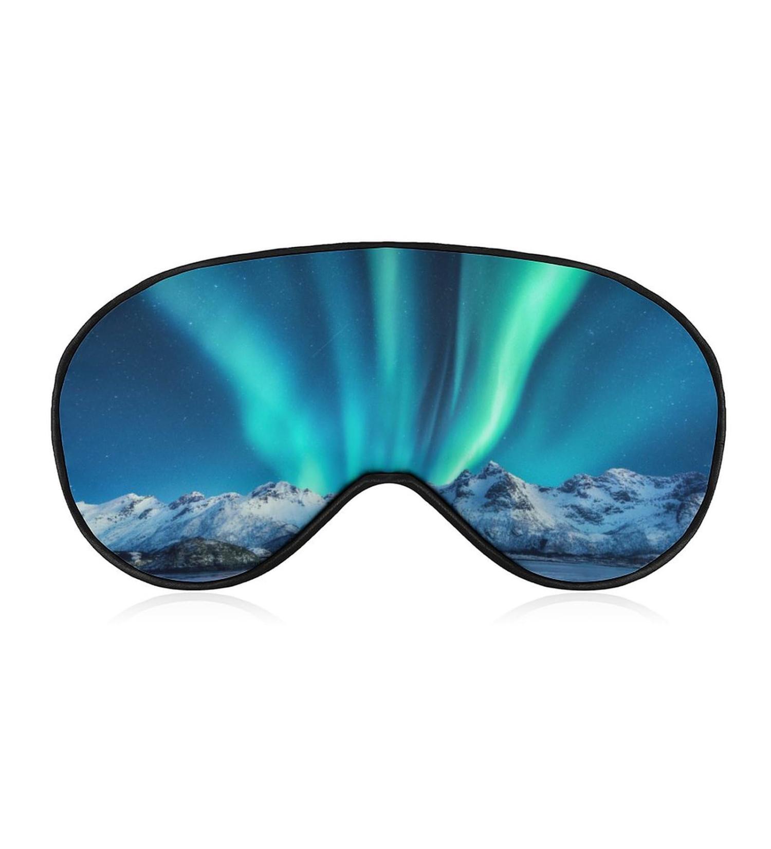 Aurora Sleep Mask Eye Cover - Adjustable Strap, Blocks Light - Men Women Sleep Blindfold for Night, Travel, Nap - Buy Online on GoSupps.com