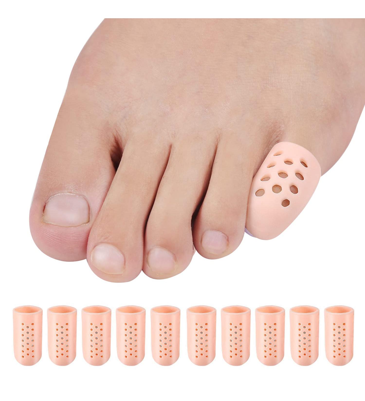 10 Pieces Breathable Gel Toe Protection for Pain Relief - Ideal for Corns Blisters Ingrown Toenails | Unisex - Buy Online on GoSupps.com