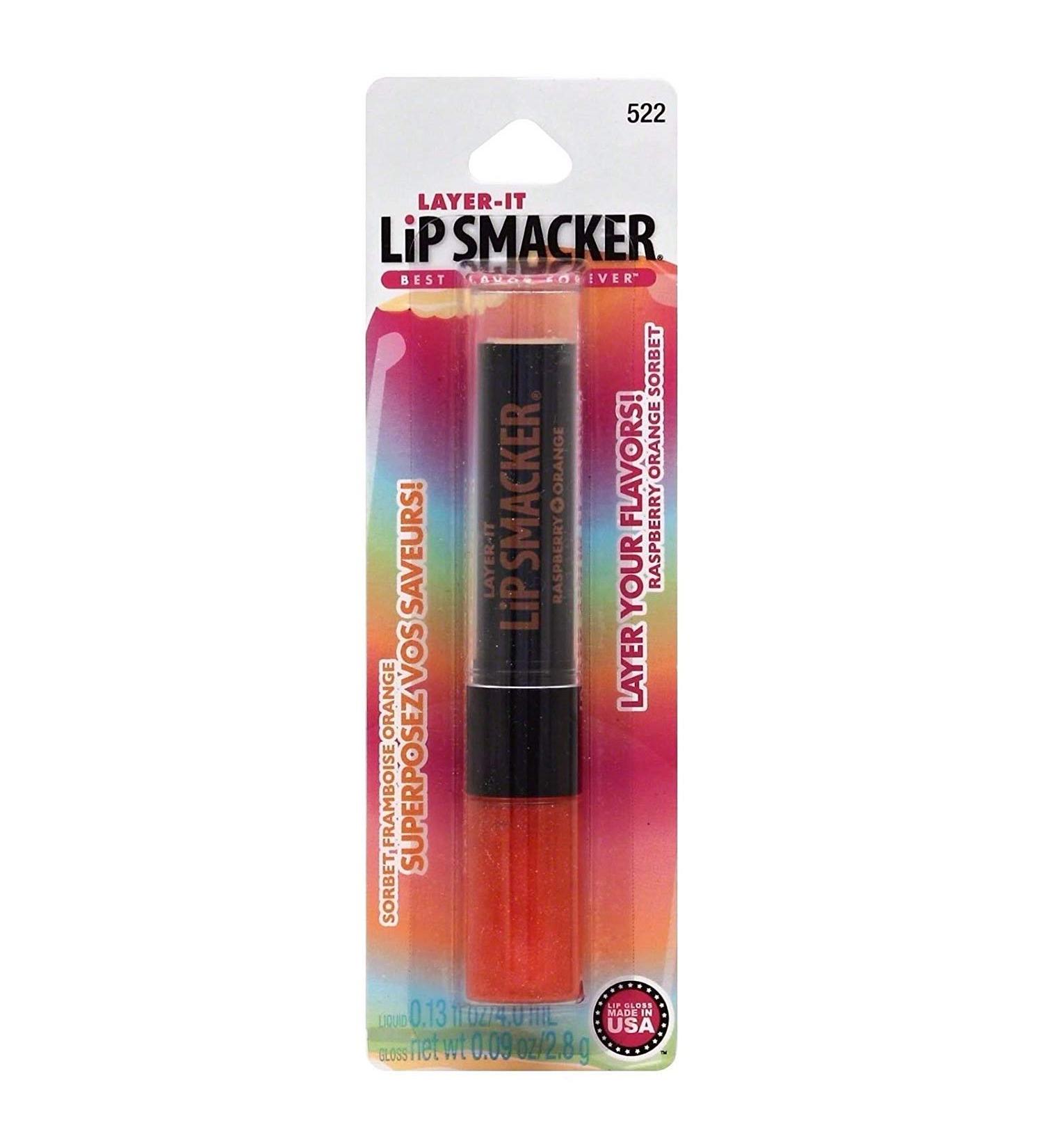 Lip Smacker Layer It Lip Gloss 522 Raspberry Orange Sorbet
