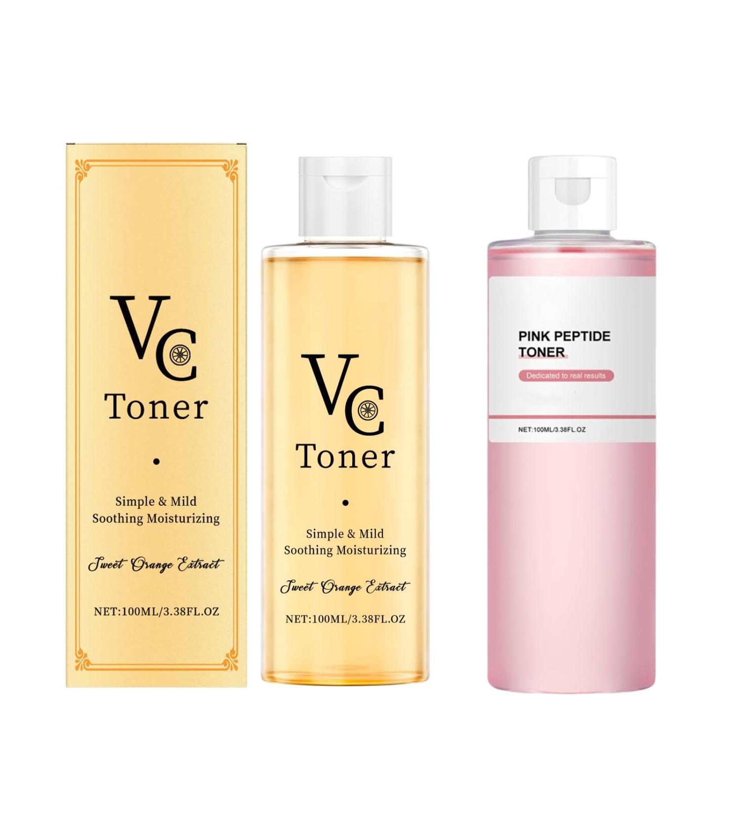  FUYOULILO Vc Tonic Lotion Vitamin C Moisturizing Facial Toner For Intense Hydration & Dry & Soothing Skin (Combination 1) - Buy Online on GoSupps.com