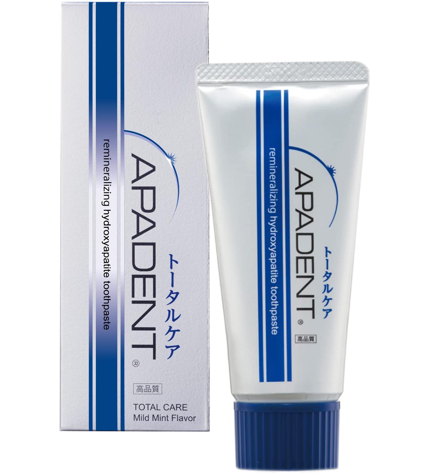 APADENT Total Care Remineralizing Toothpaste - Nano-Hydroxyapatite Formula for Teeth & Gums | 60g | Holistic Dental Protection - Buy Online on GoSupps.com
