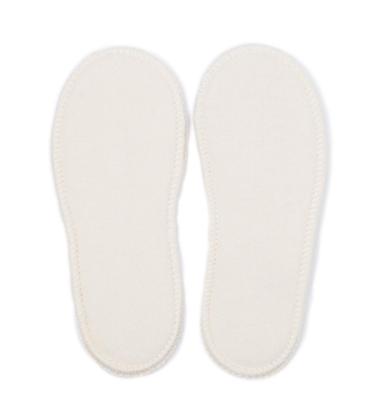 Soft Merino Wool Insoles Natural White Size 32