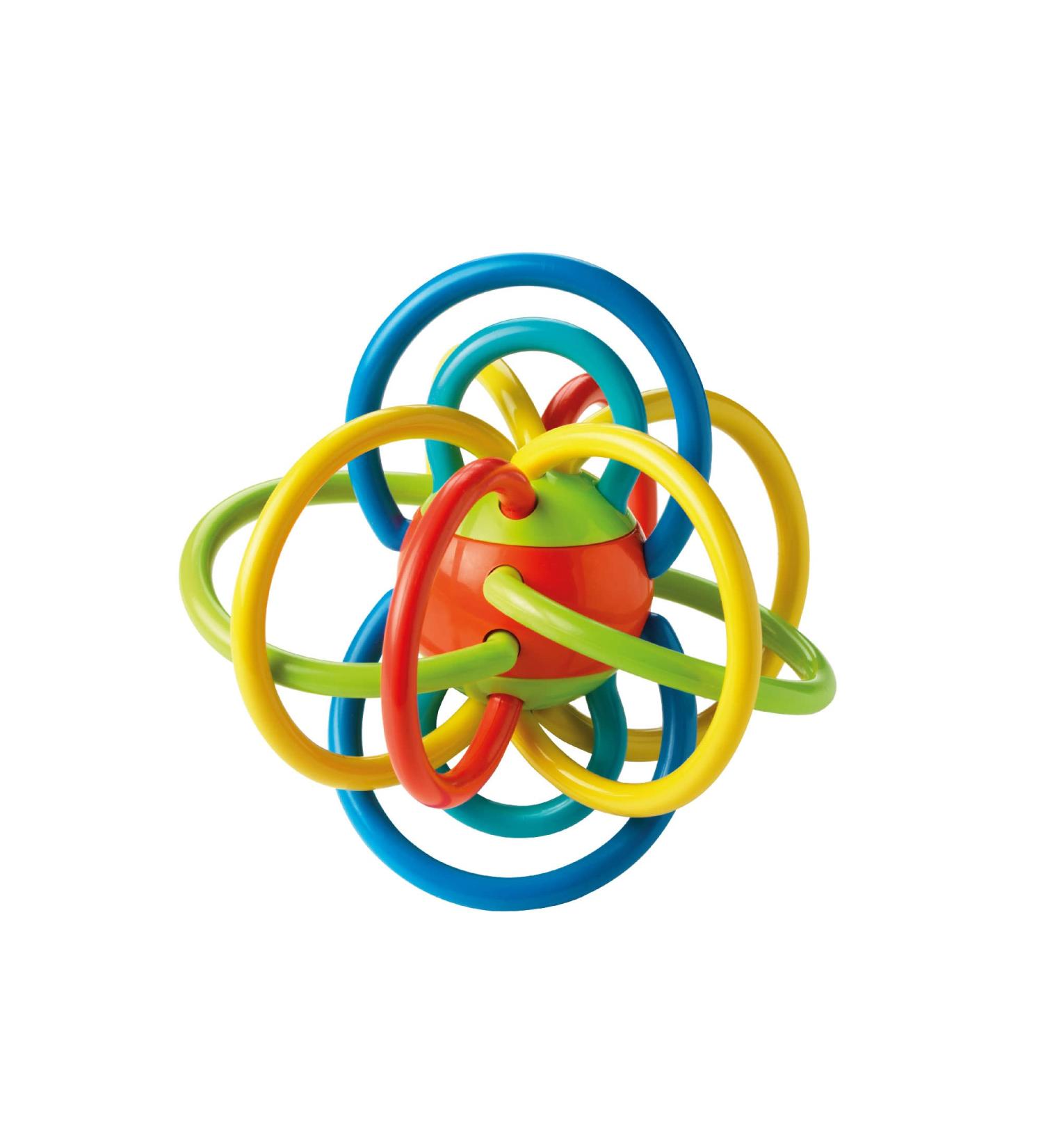 Nuby Lots A Loops Teething Ring | Built-in Rattle Toy | Refrigerator Safe | 3 Months+ | 1 Count - Buy Online on GoSupps.com