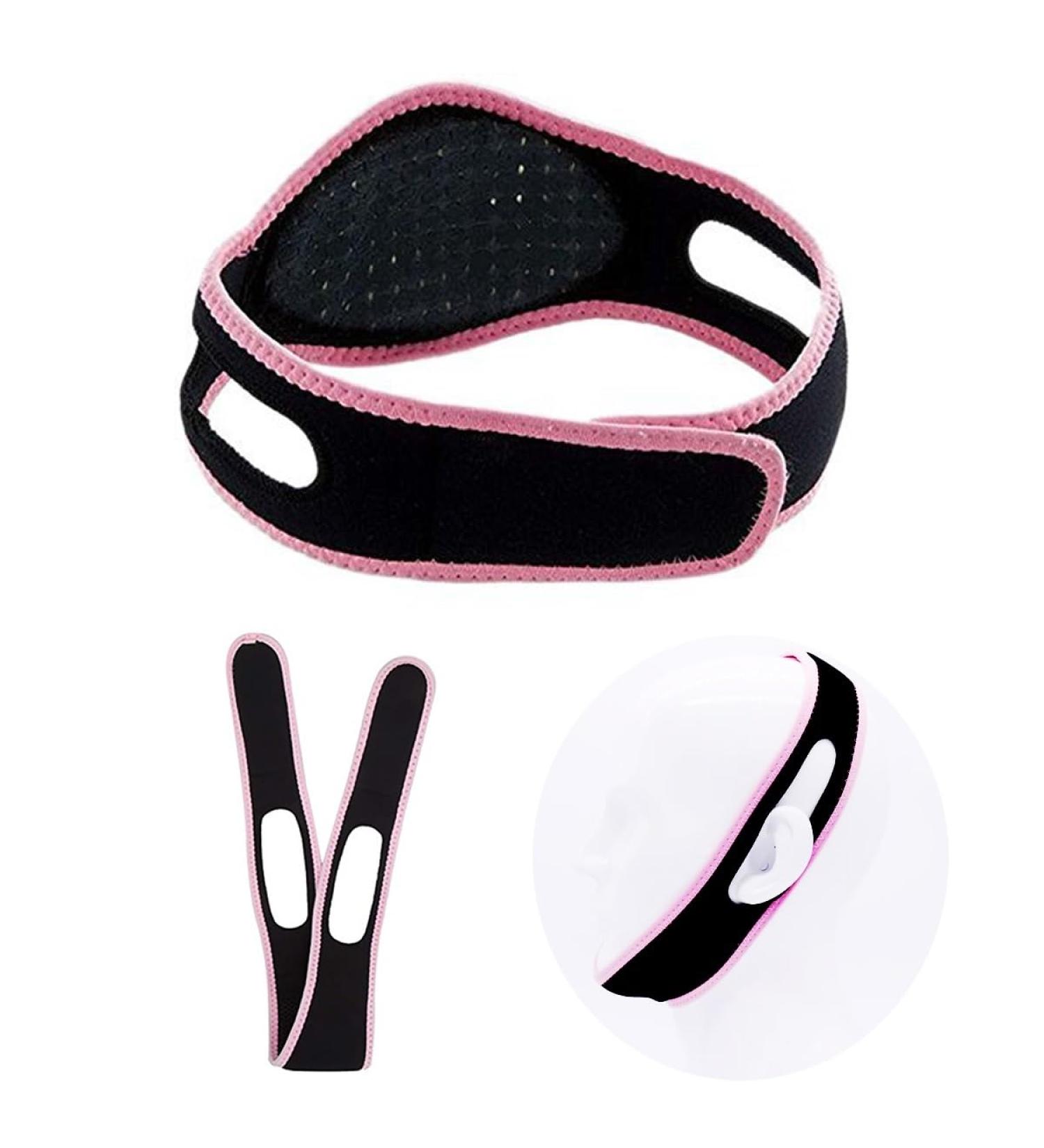 Anti Snore Chin Strap for Men & Women - Improve Sleep & Reduce Mouth Breathing (Pink - Buy Online on GoSupps.com