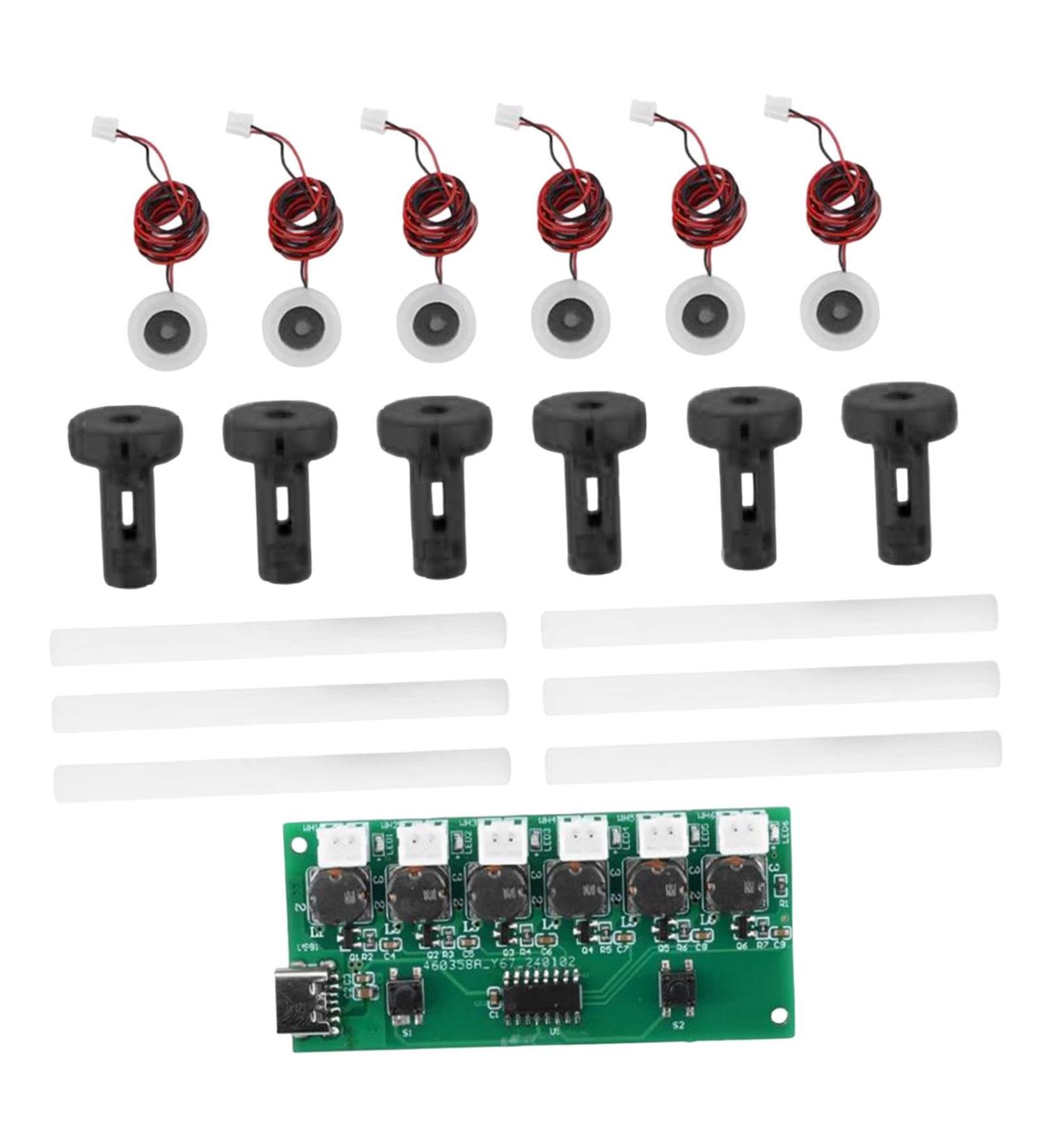 USB Humidifier Module Set | Atomization Disc DC 5V | DIY Humidifier Control Board & Black Brackets for Experimental Projects - Buy Online on GoSupps.com