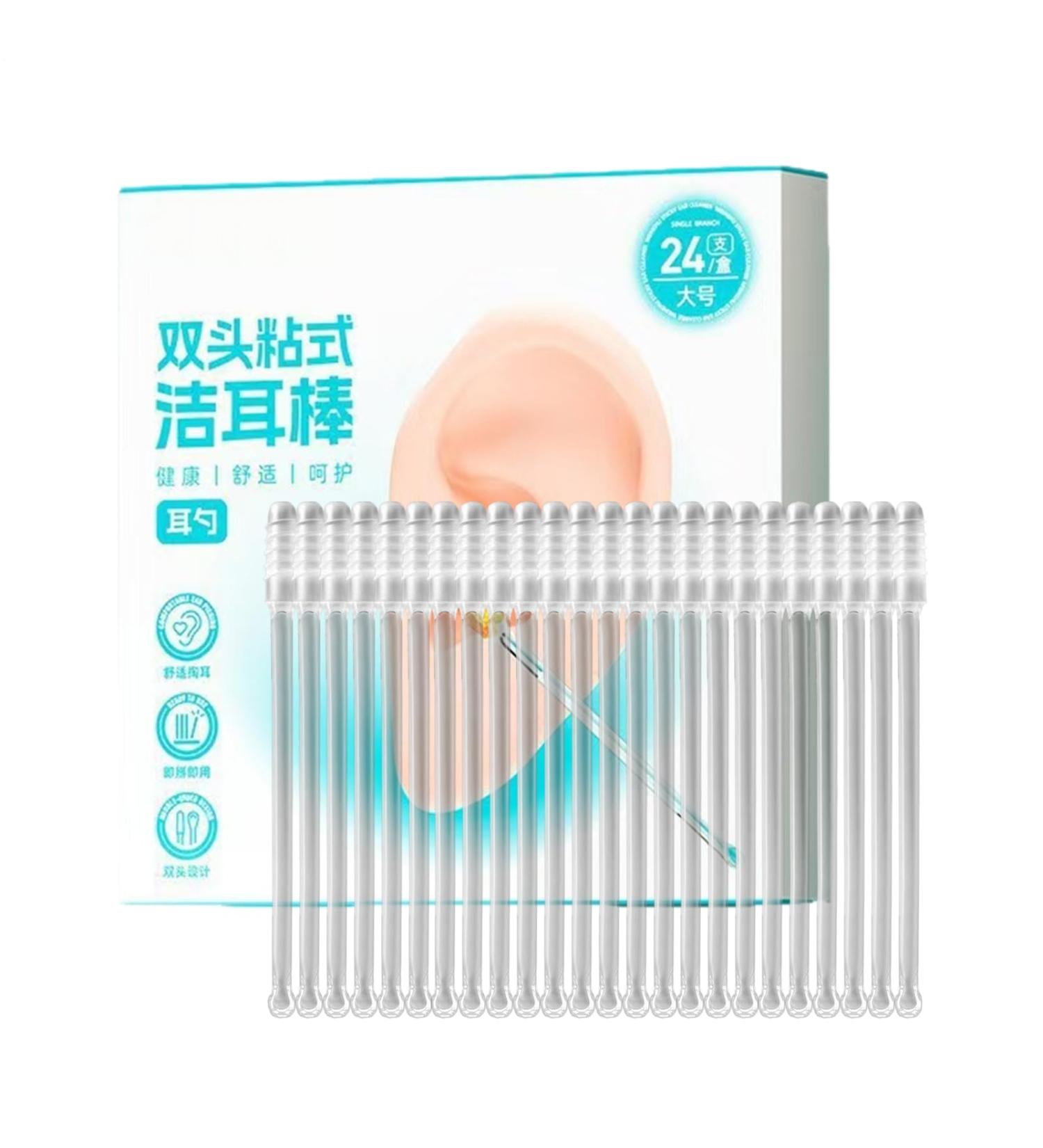 Ear Wax Removal Tool - Double Headed Soft Cleaner Spiral Reusable Extractor Gentle Silicone Pick | Efficient Ear Cleaning Accessory for Adults Kids Pets Bathroom Bedroom Home Office Shower Travel - Buy Online on GoSupps.com