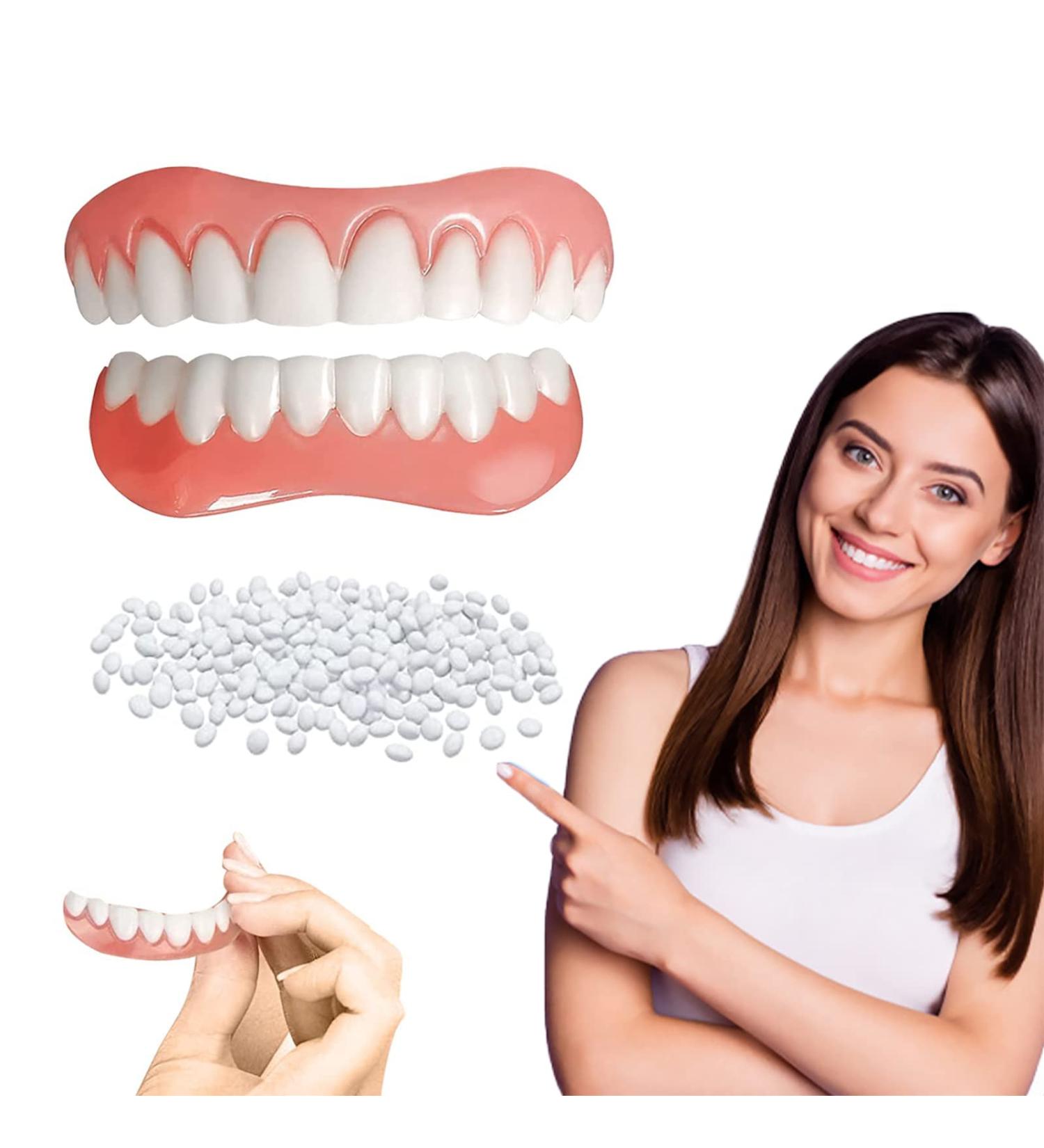 Adjustable Instant Veneers - Natural Color, Confident Smile | Braces & Whitening Alternative - Buy Online on GoSupps.com