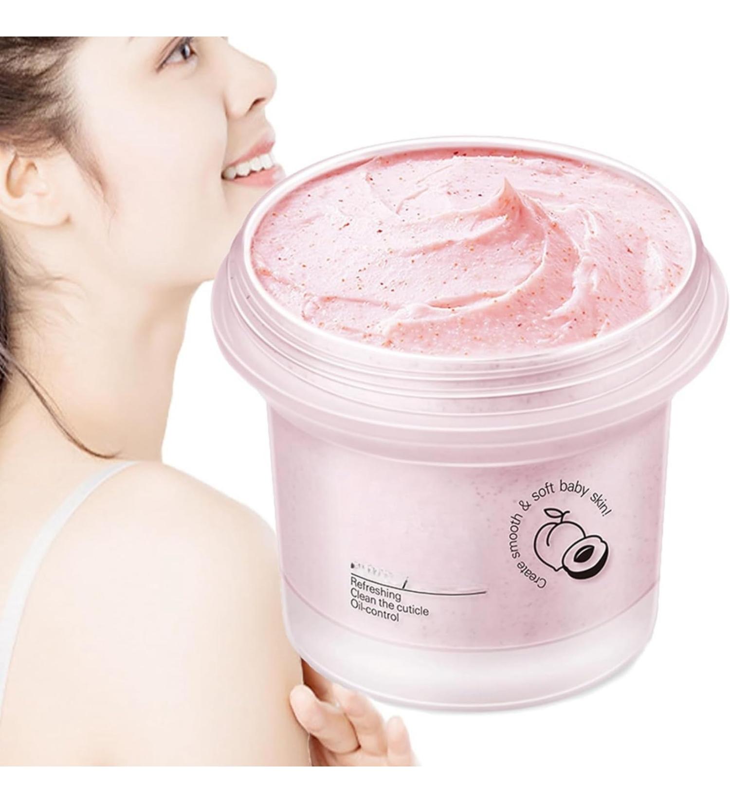 Peach Brightening Exfoliating Body Scrub Peach Smooth & Tight Body Scrub Peach Ice Cream Texture Body Treatment Scrub Deeply Exfoliates Scrub Organic Body Scrub for Body Face Hand & Foot - Buy Online on GoSupps.com