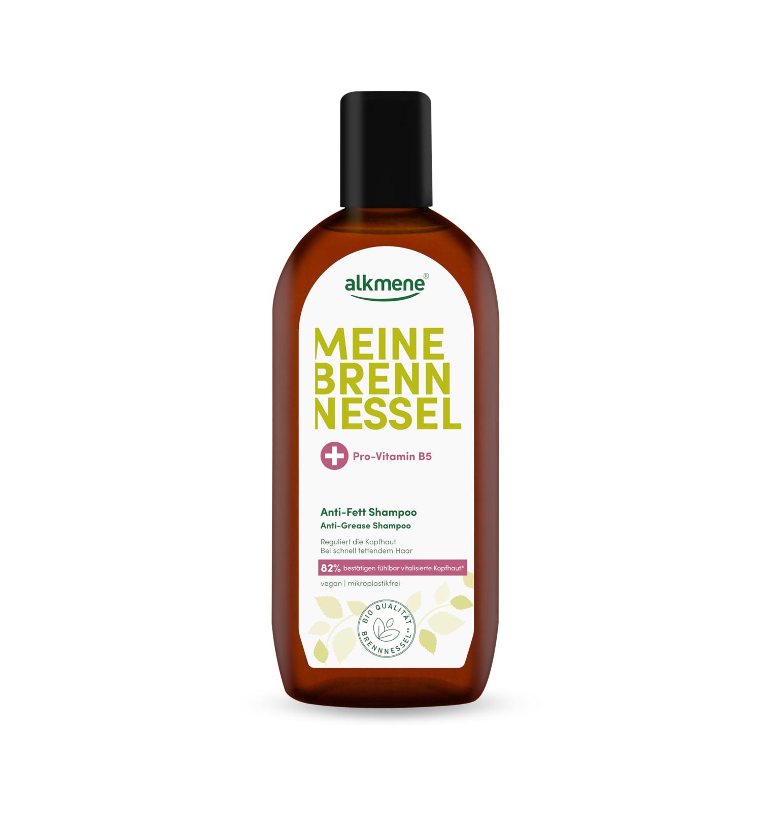  Alkmene alkmene Nettle Shampoo for Oily Hair 250ml - Vegan shampoo for oily scalps reduces rapid re-greasing - oily roots - Buy Online on GoSupps.com
