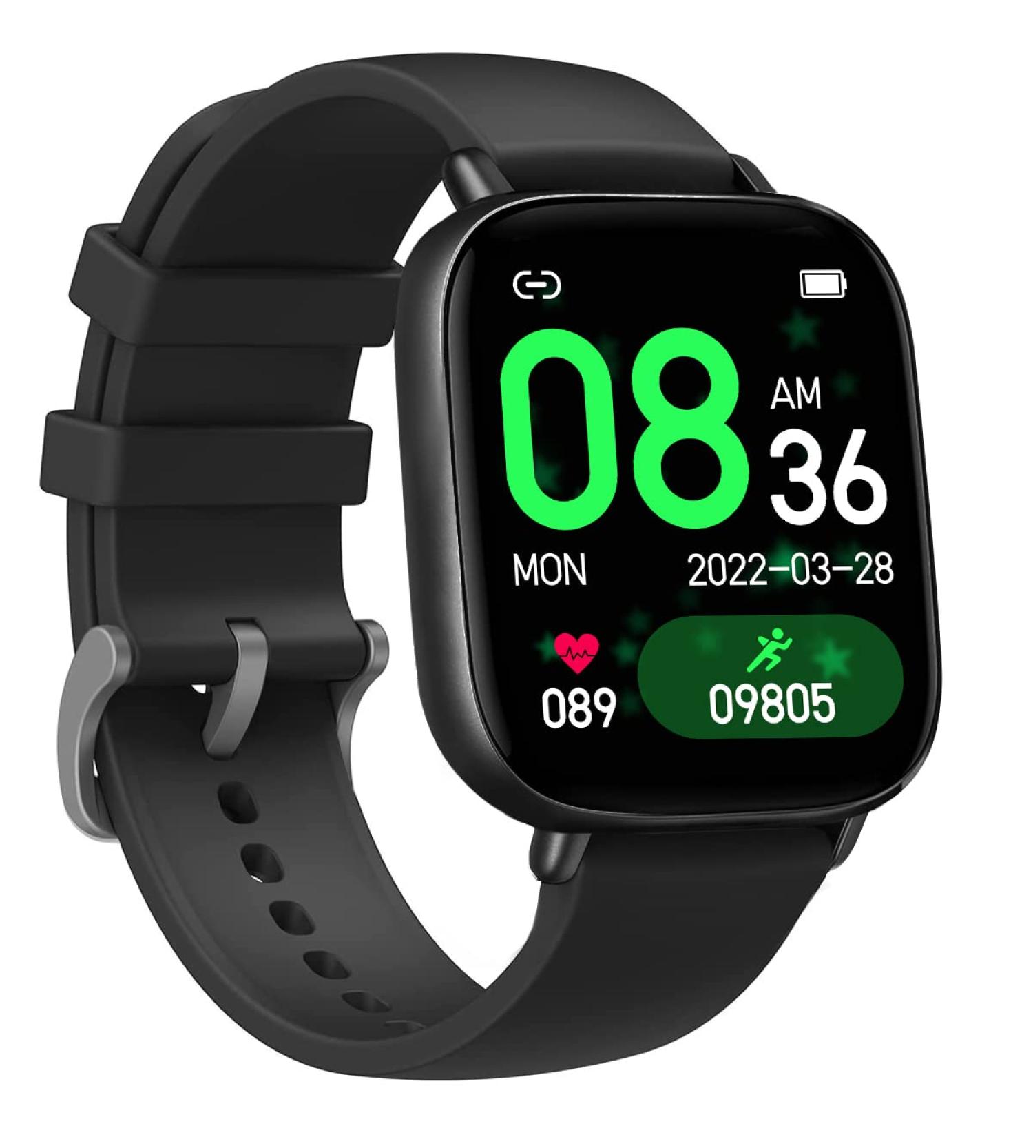 FITVII Fitness Tracker with Heart Rate and Blood Pressure Monitor - IP68 Waterproof Smart Watch with 1.7'' Color Screen - Activity Tracker for Women Men - Sleep Monitor, Calories Counter, Pedometer - Black - Buy Online on GoSupps.com
