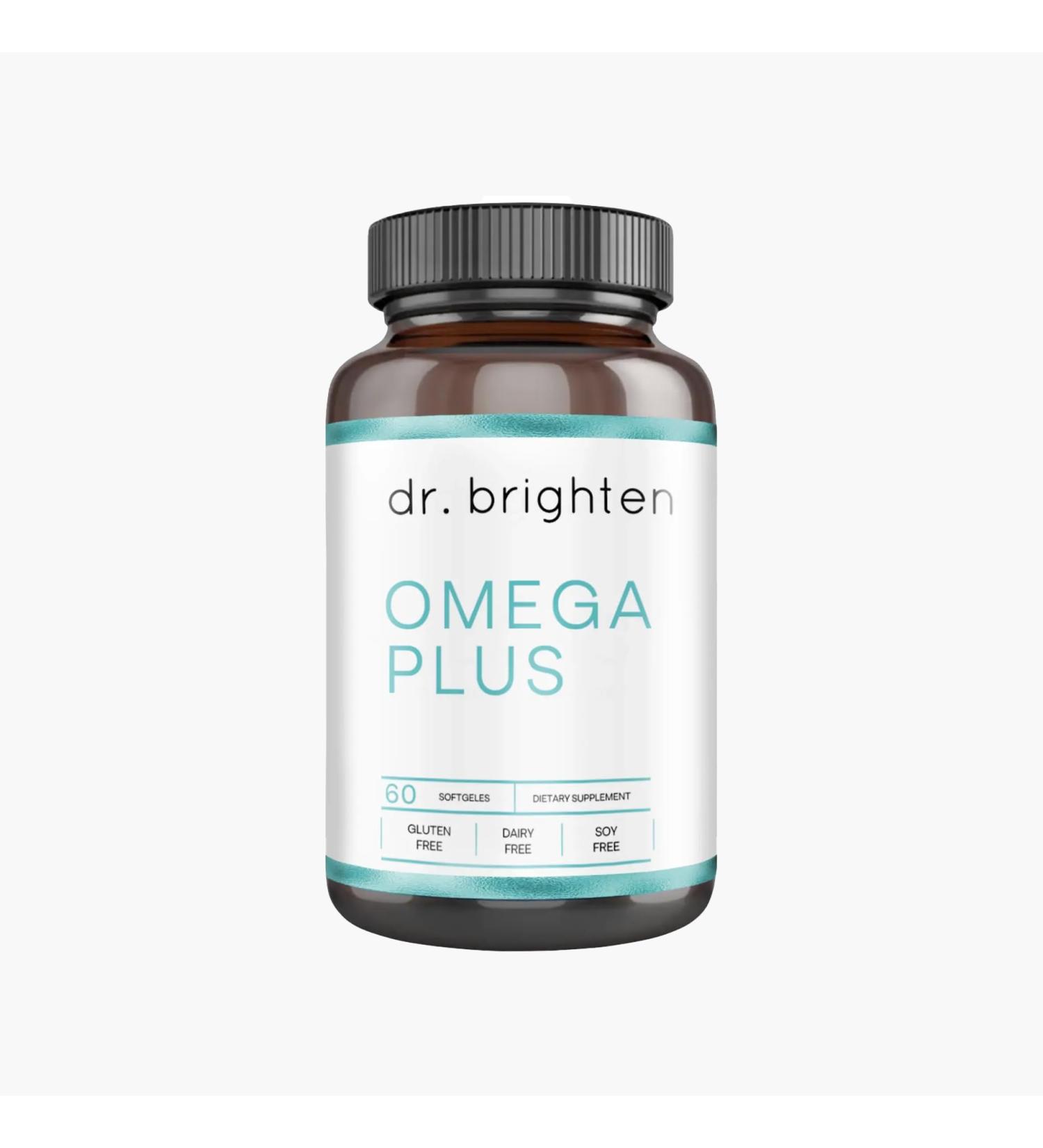 Dr. Brighten Omega Plus 1500 mg of EPA/DHA Non-GMO Fish Oil Supplement for Heart Brain and Immune System 60 Softgels 60 Count (Pack of 1) - Buy Online on GoSupps.com