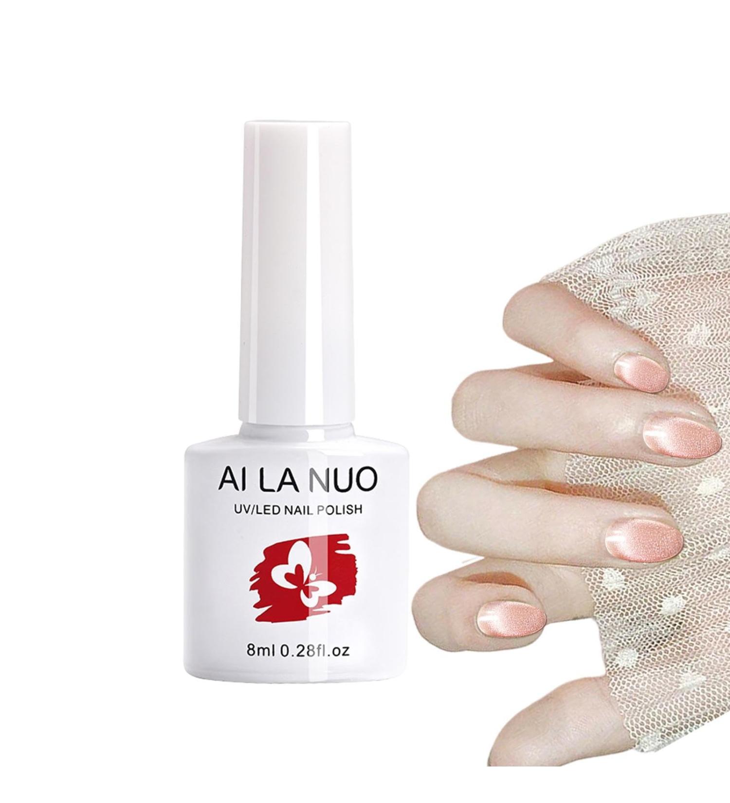 Shiny Nail Gel Nail Polish - 0.28oz Quick Dry Magnetic Nail Lacquer Soak Off Shiny Nail Polish Long-Lasting Bright Nail Polish for at Home Lencyh 09 - Buy Online on GoSupps.com