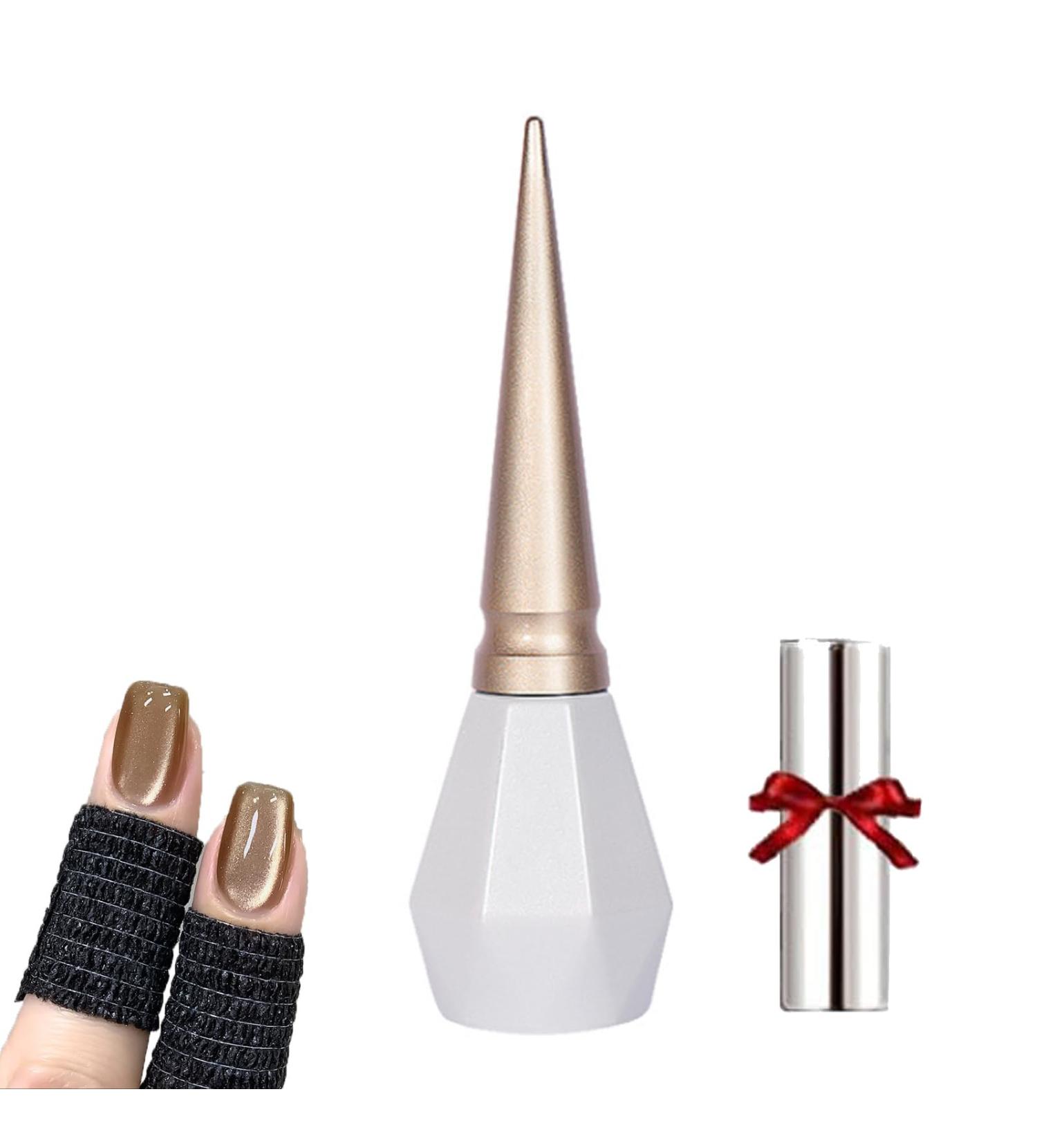 Rolita Gel Polish Rolita Nail Polish Cat Eye Gel Nail Polish Nude Ice-Clear Jade Gel Glitter Crystal Gel Nail Polish with Magnet Crystal Cat Eye Gel Polish Silver (Y-37) - Buy Online on GoSupps.com