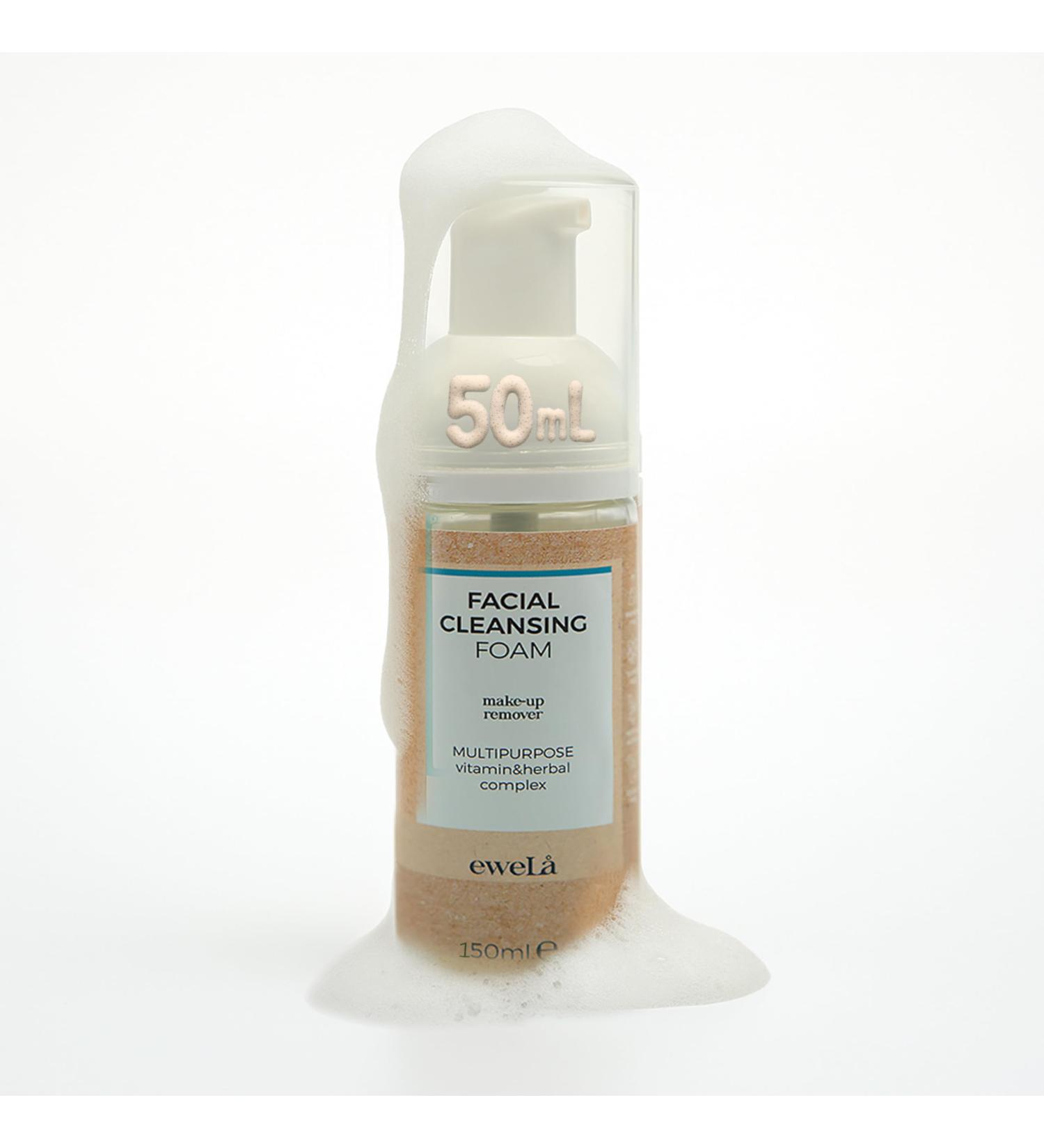 Ewel Facial Cleansing Foam 50ml Gentle Daily Face Wash for All Skin Types Deep Pore Cleanser with Natural Extracts Hydrating Refreshing Foaming Cleanser Travel Size 1.69 Fl Oz (Pack of 1) - Buy Online on GoSupps.com