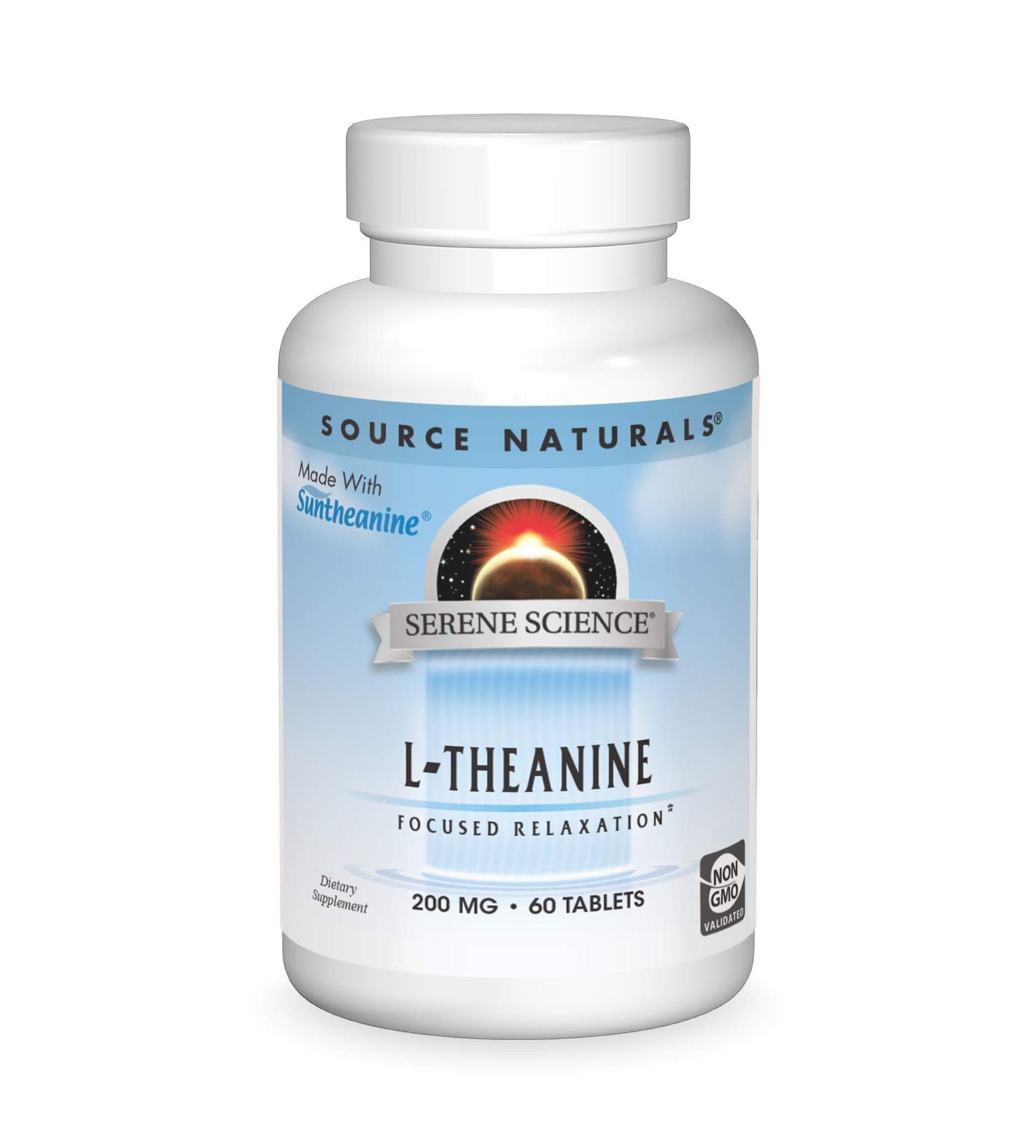 Source Naturals L-Theanine 200 mg â€“ Relaxation Support | 60 Tablets - Buy Online on GoSupps.com