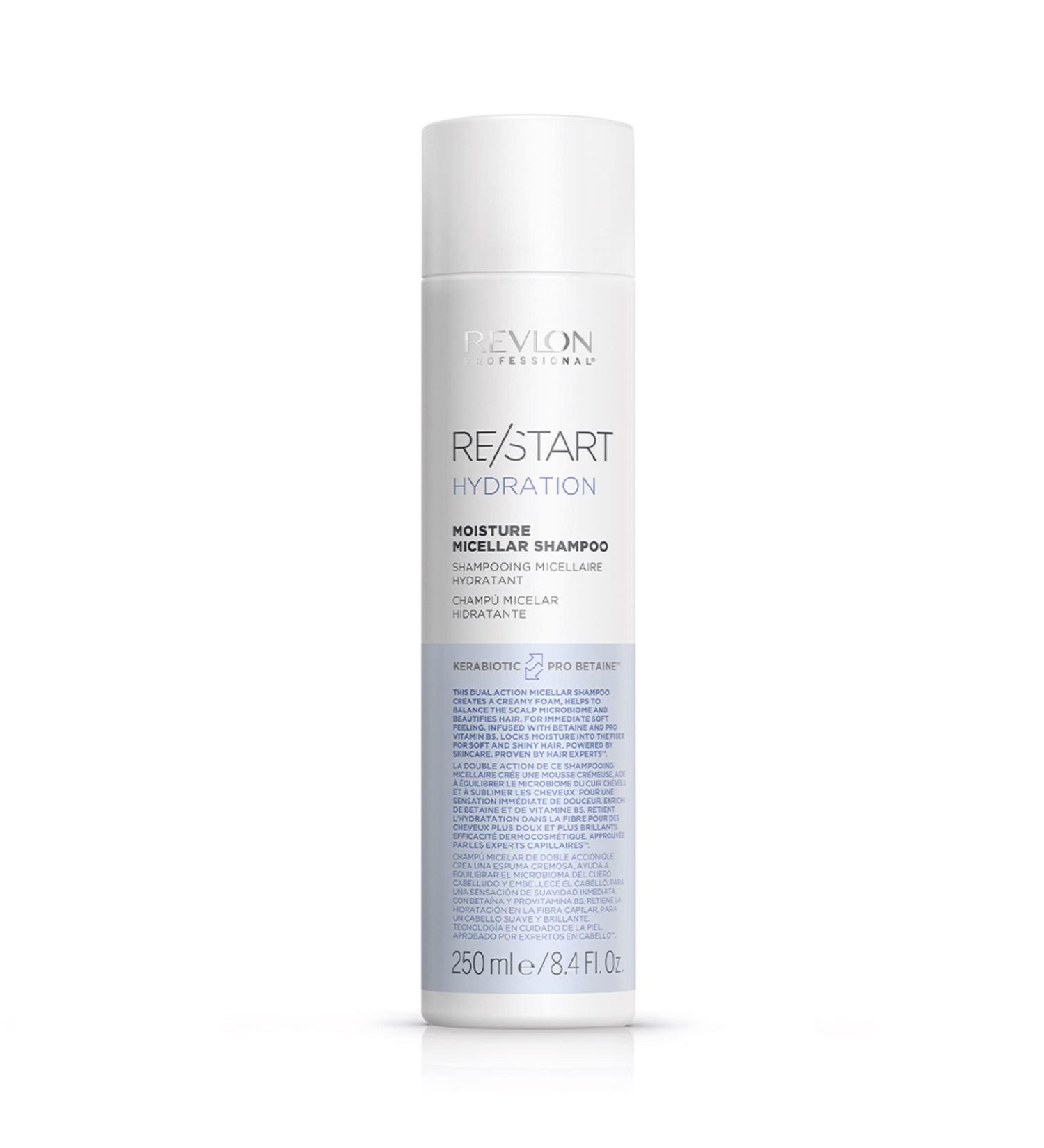 Revlon Professional Re/start Hydration - Hydrating Shampoo - Normal to Dry Hair Care - Shampoo for Softer Hair & Controlled Frizz - 250 ml - Buy Online on GoSupps.com